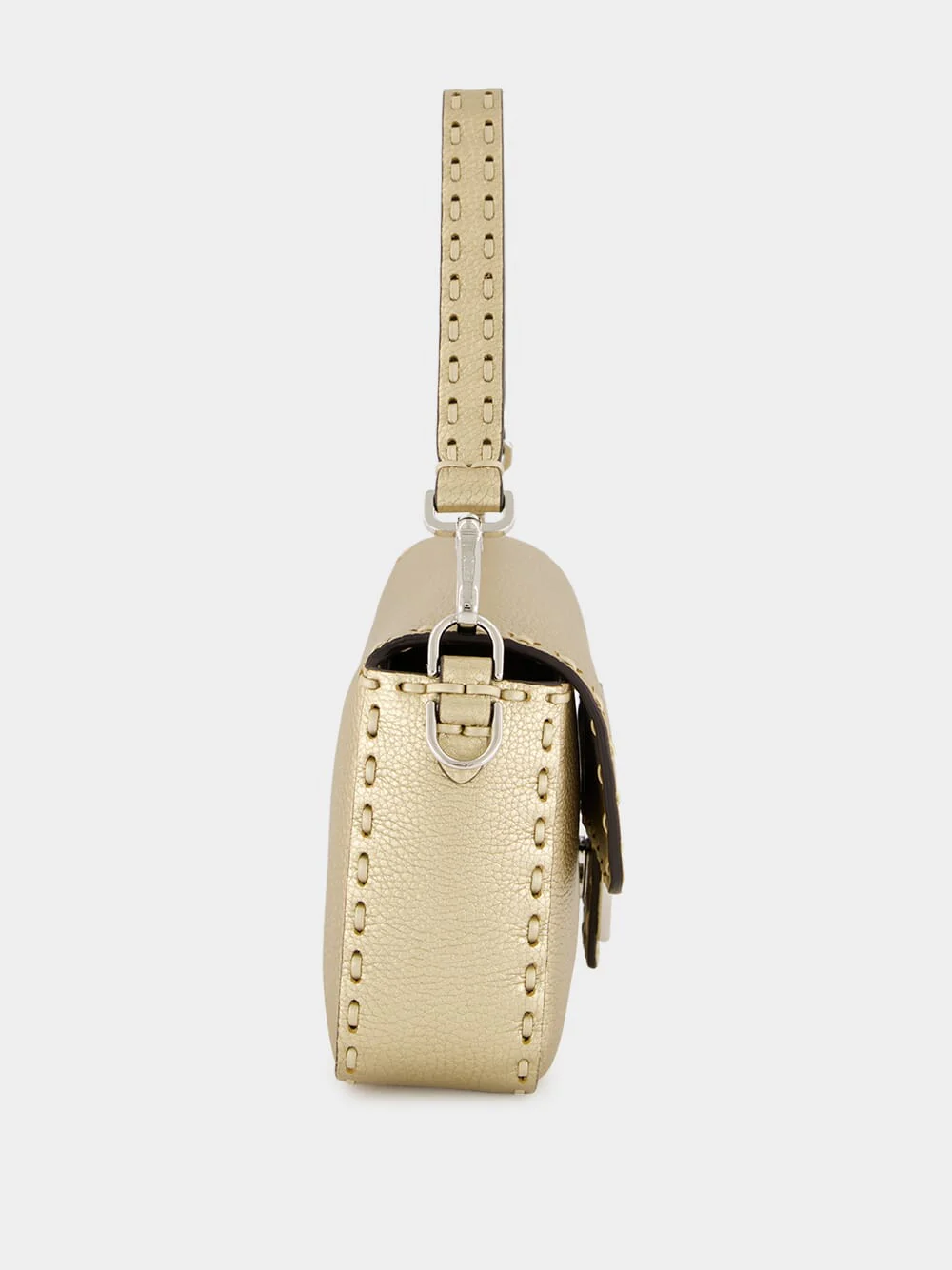 Champagne Gold Baguette Bag - Image 4