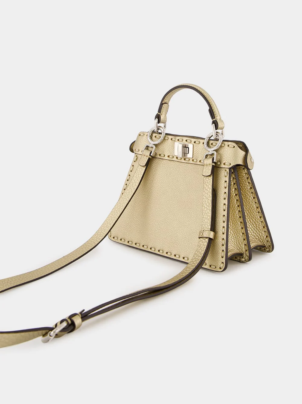 Gold Peekaboo ISeeU Petite Bag - Image 5