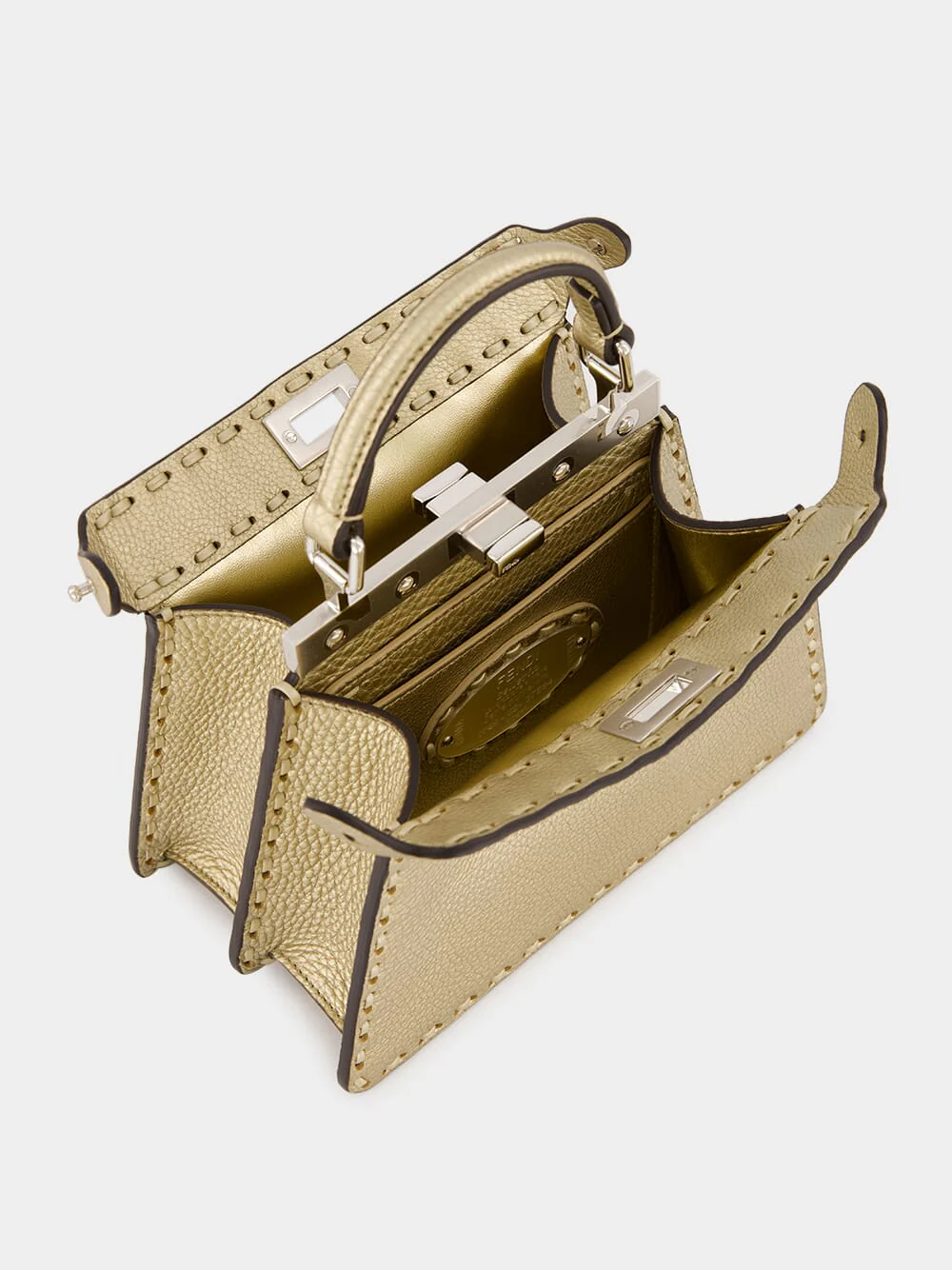 Gold Peekaboo ISeeU Petite Bag - Image 6