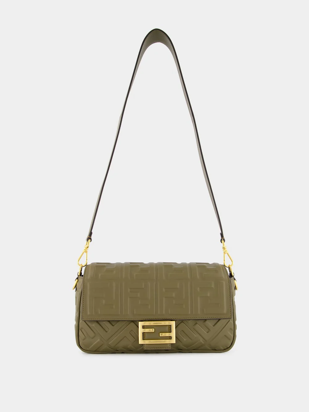 Green Baguette Nappa Leather Bag - Image 2