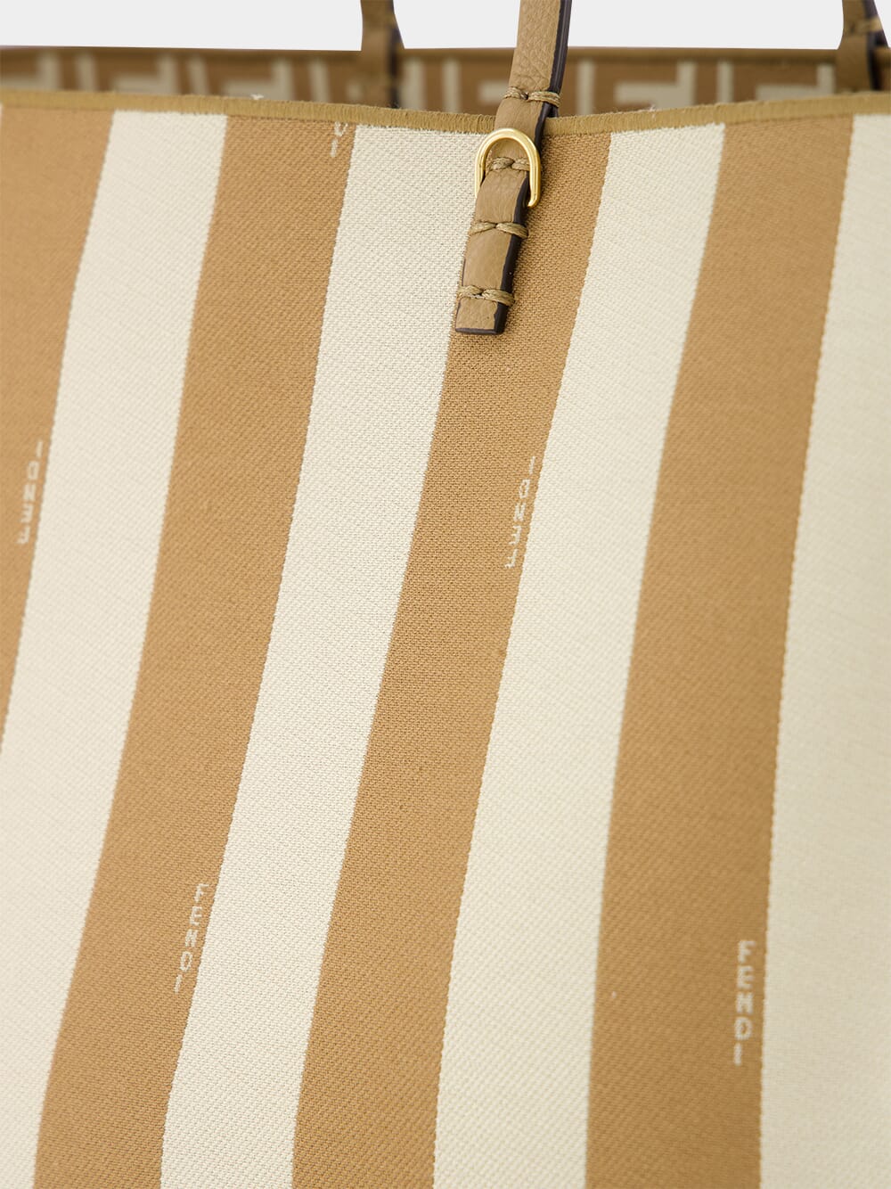 Reversible Pequin and Beige FF Large Shopper - Image 7