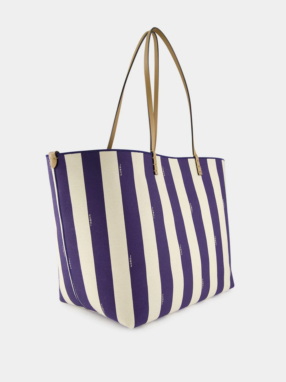 Reversible Pequin and Midnight Blue FF Large Shopper - Image 3