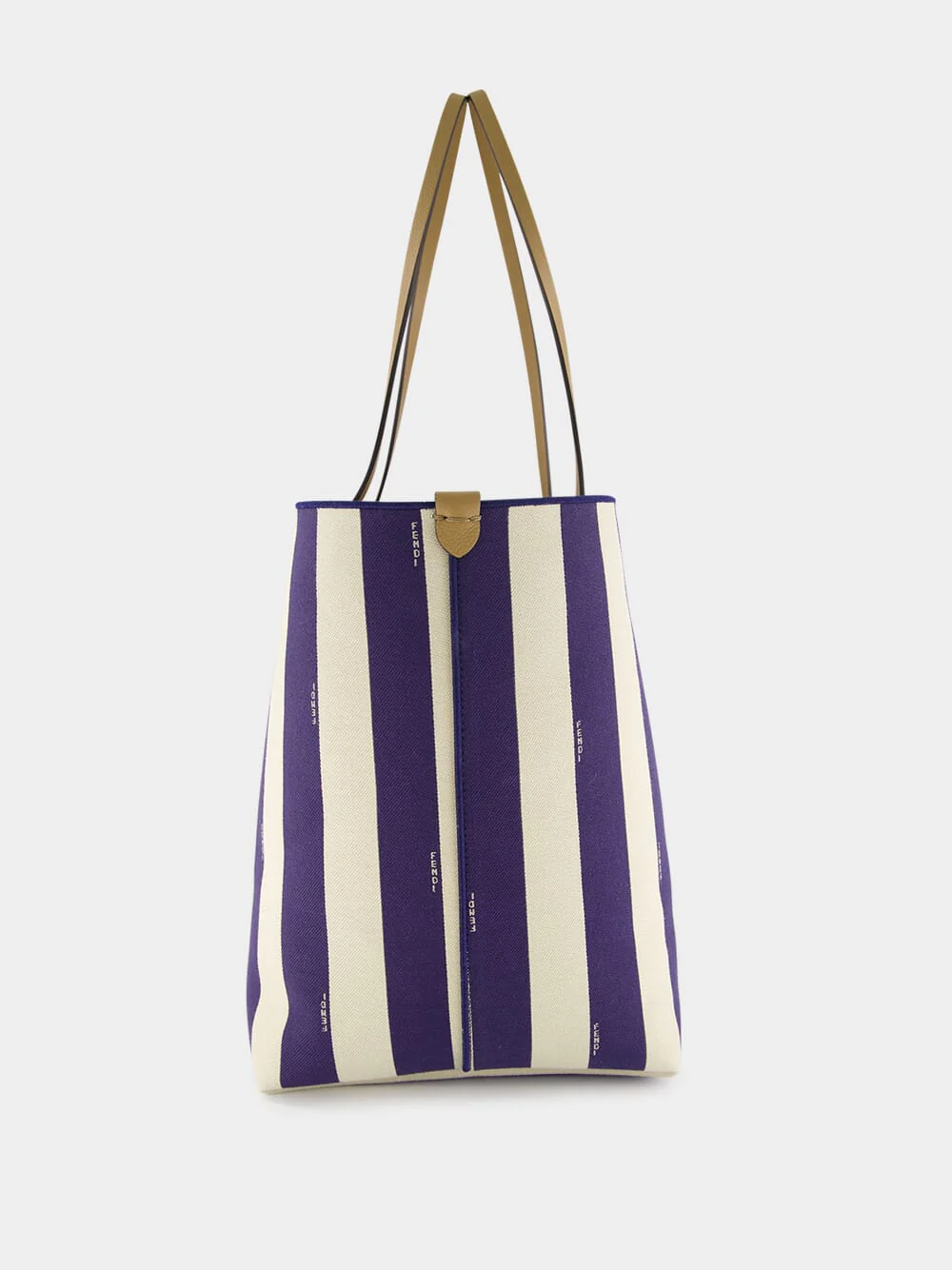 Reversible Pequin and Midnight Blue FF Large Shopper - Image 4