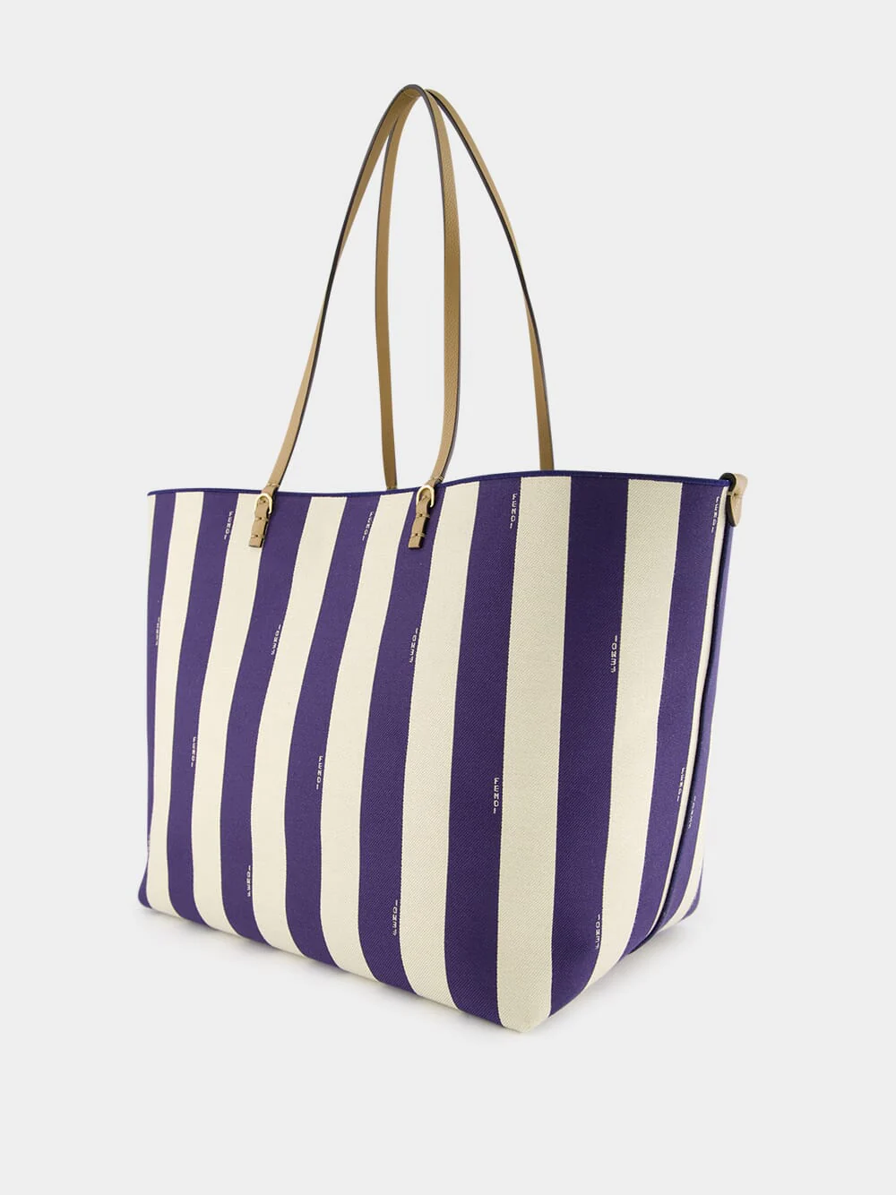 Reversible Pequin and Midnight Blue FF Large Shopper - Image 5