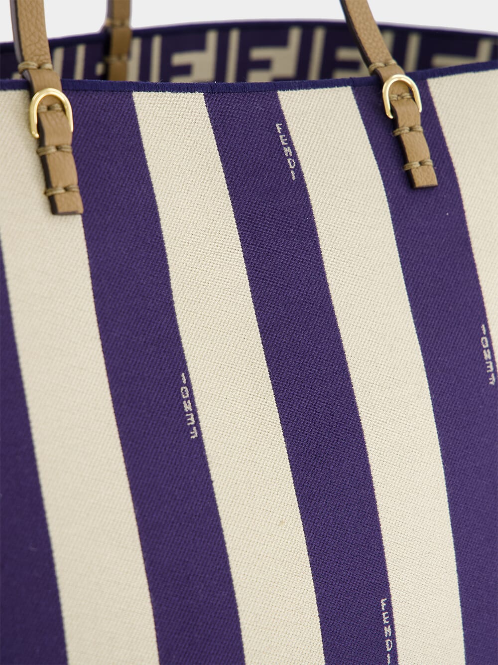 Reversible Pequin and Midnight Blue FF Large Shopper - Image 7