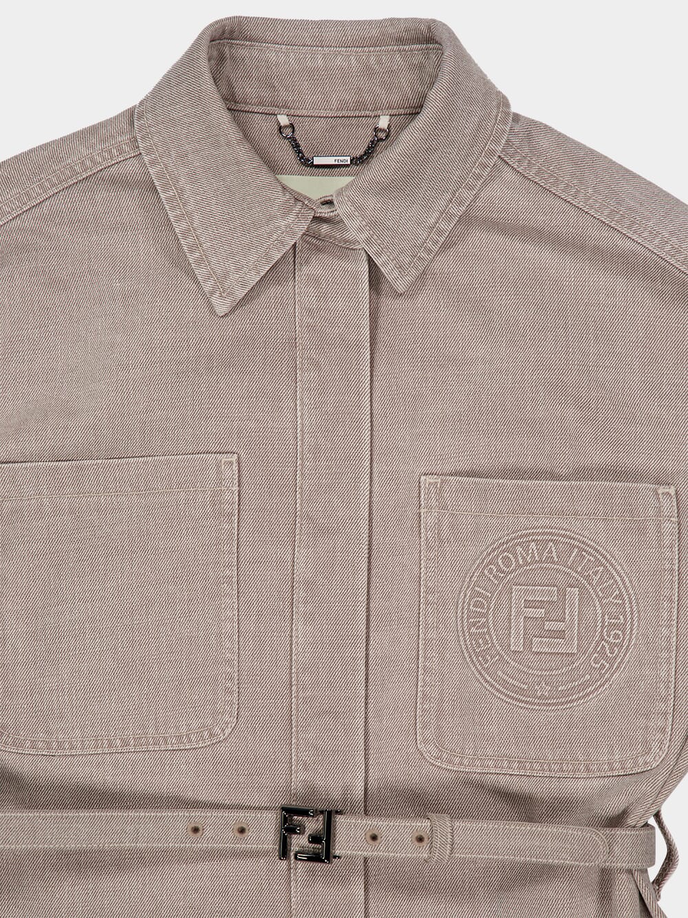 Beige Cotton Denim Go-To Jacket - Image 3