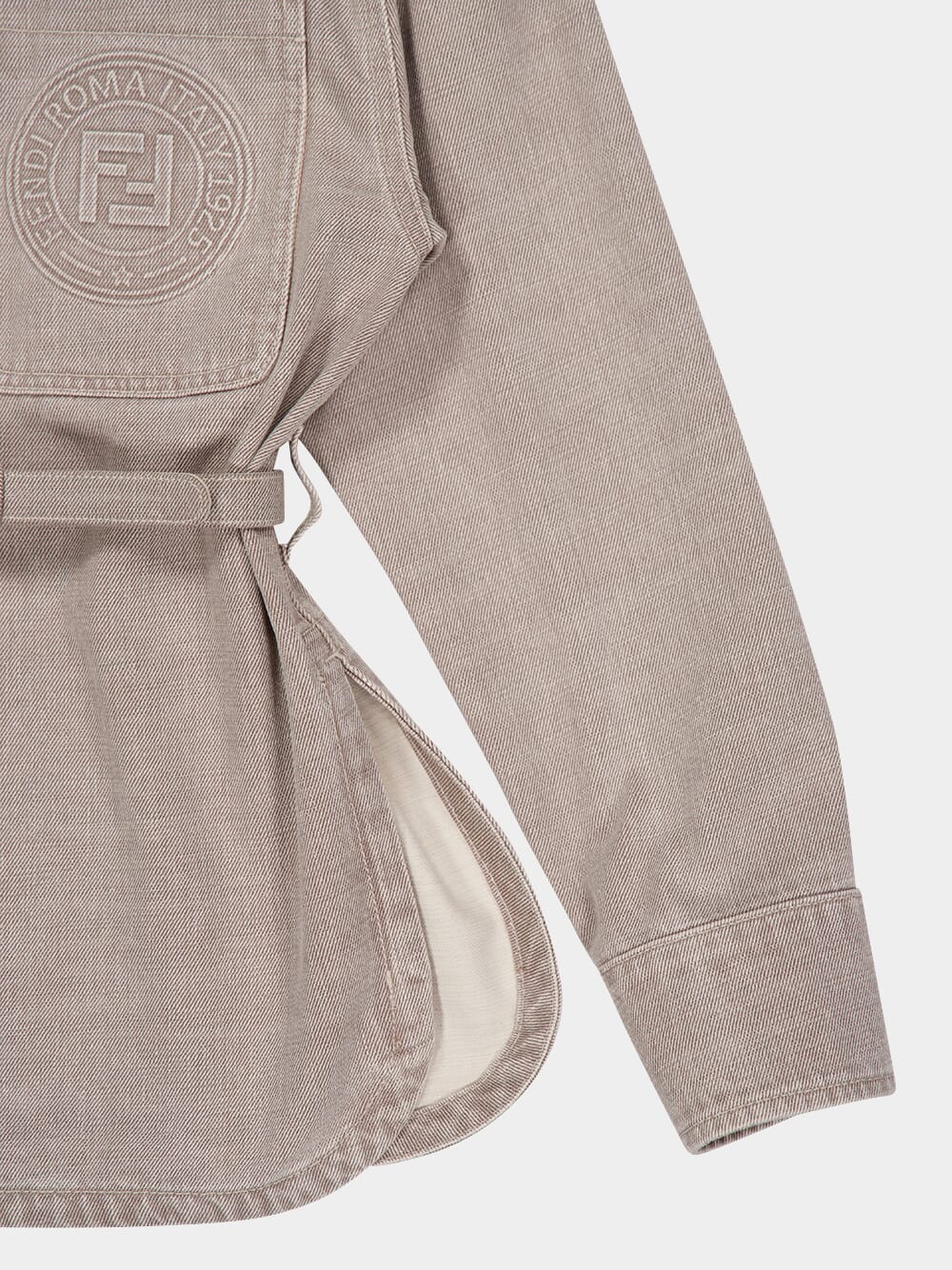 Beige Cotton Denim Go-To Jacket - Image 4