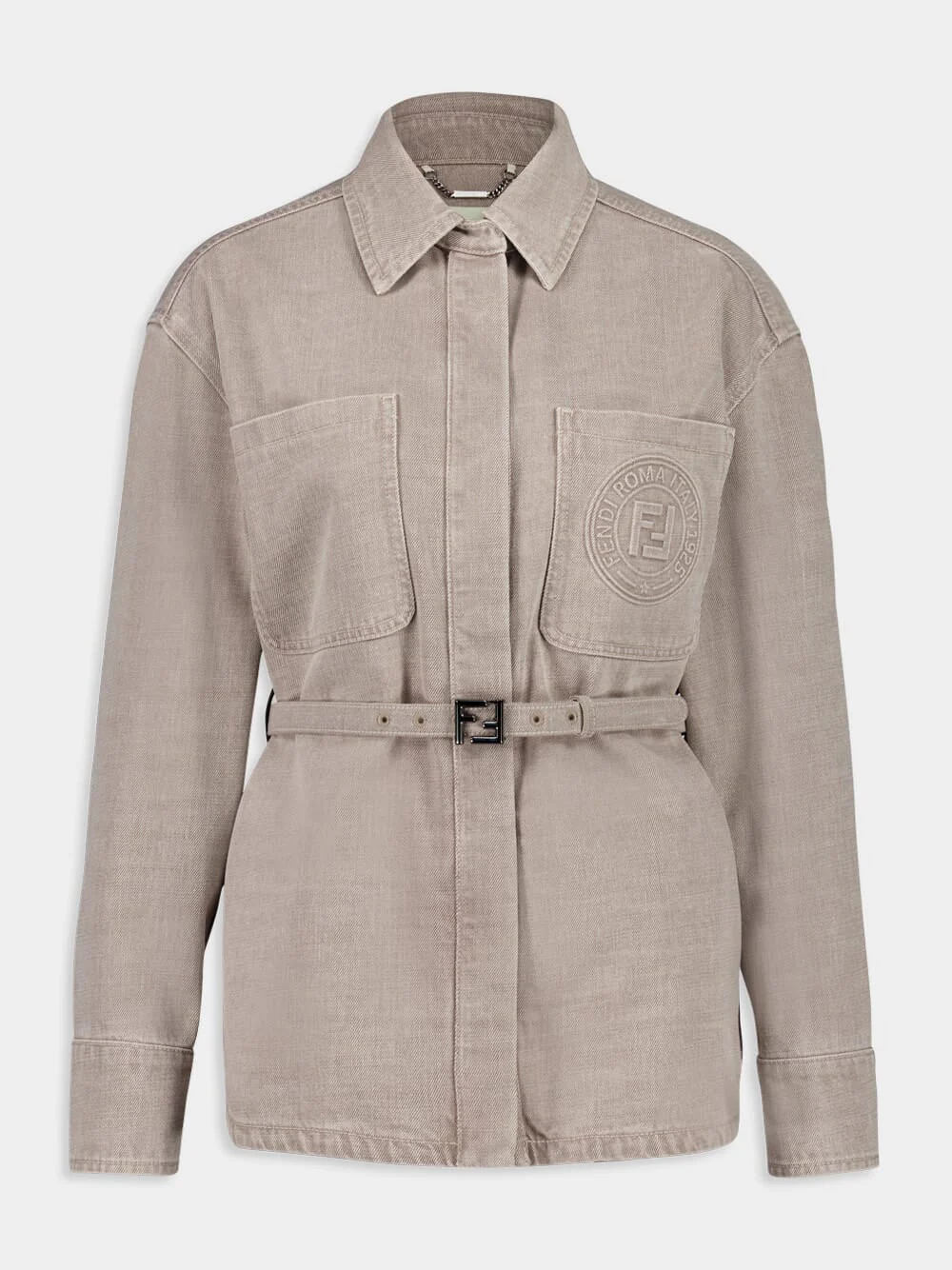 Beige Cotton Denim Go-To Jacket - Image 5