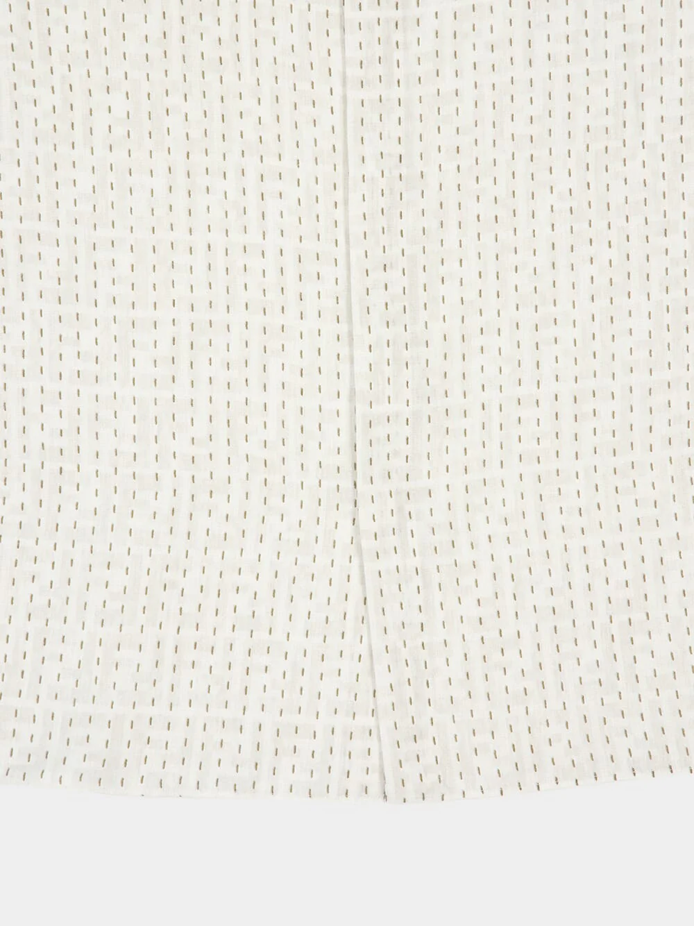 Beige FF Linen Boxy Shirt - Image 5