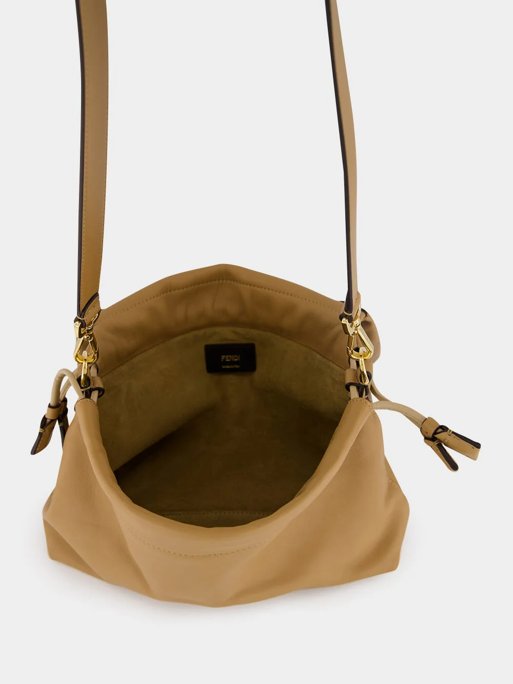 Beige Mamma Baguette Medium Bag - Image 6