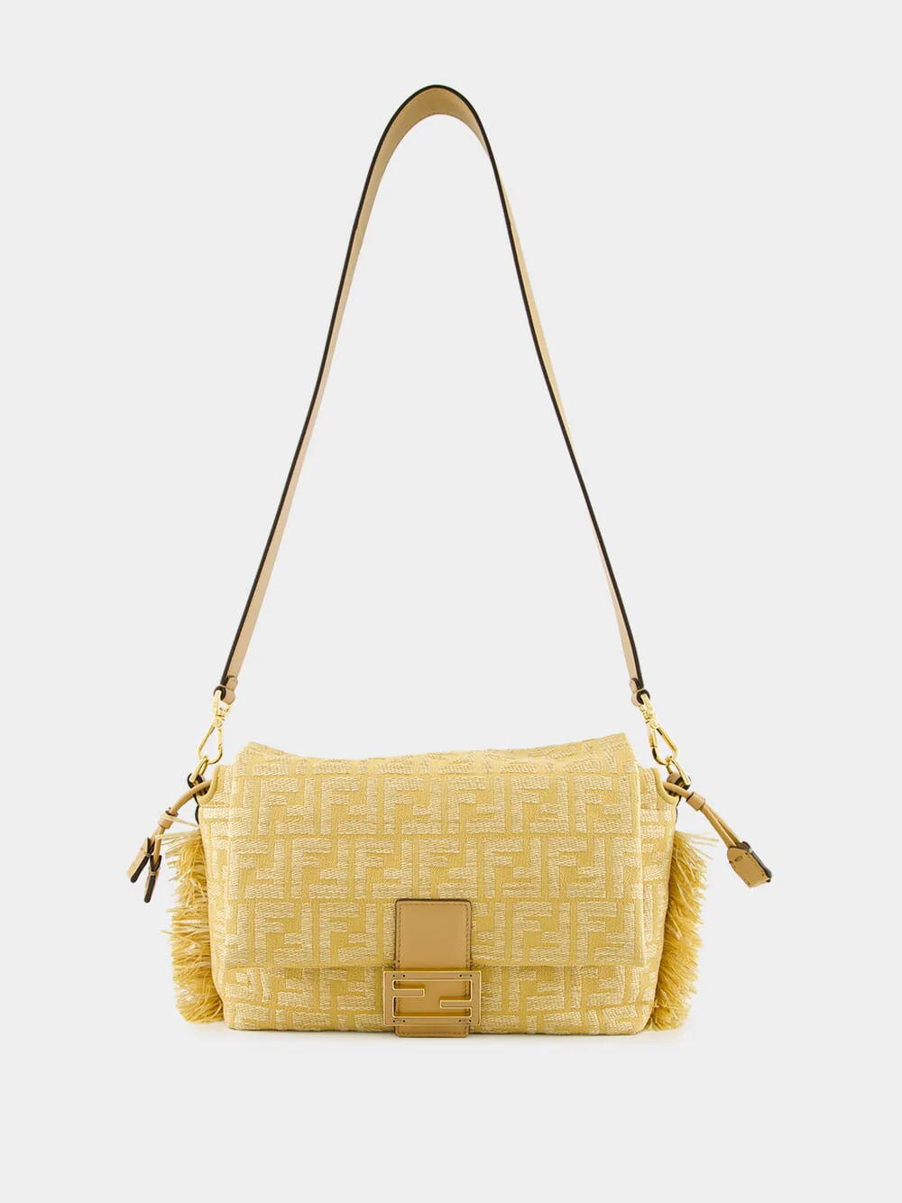 Beige Mamma Baguette Medium Bag - Image 2