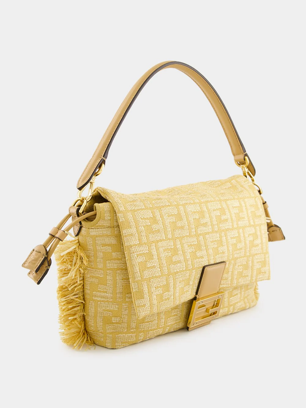 Beige Mamma Baguette Medium Bag - Image 3