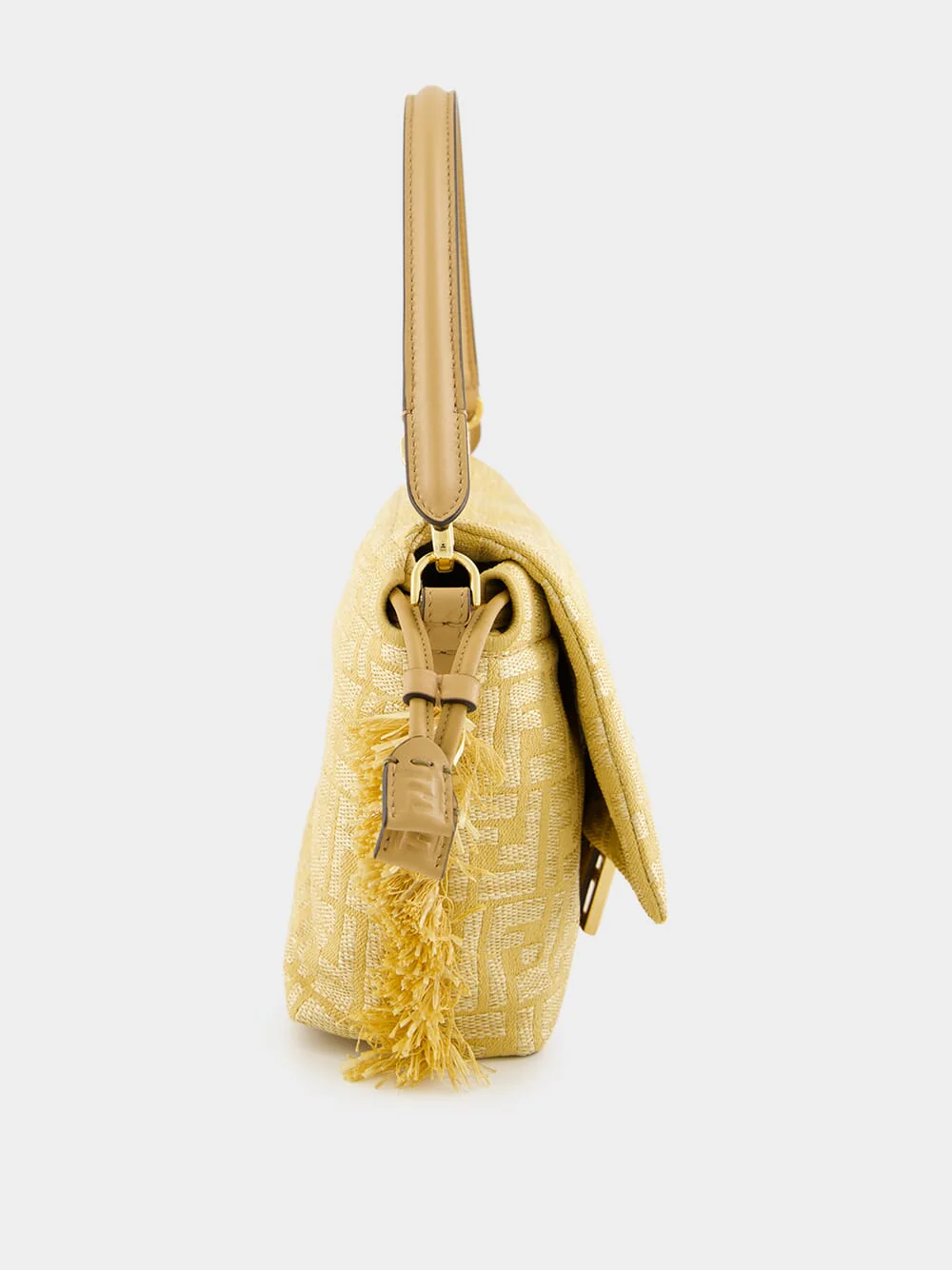 Beige Mamma Baguette Medium Bag - Image 4