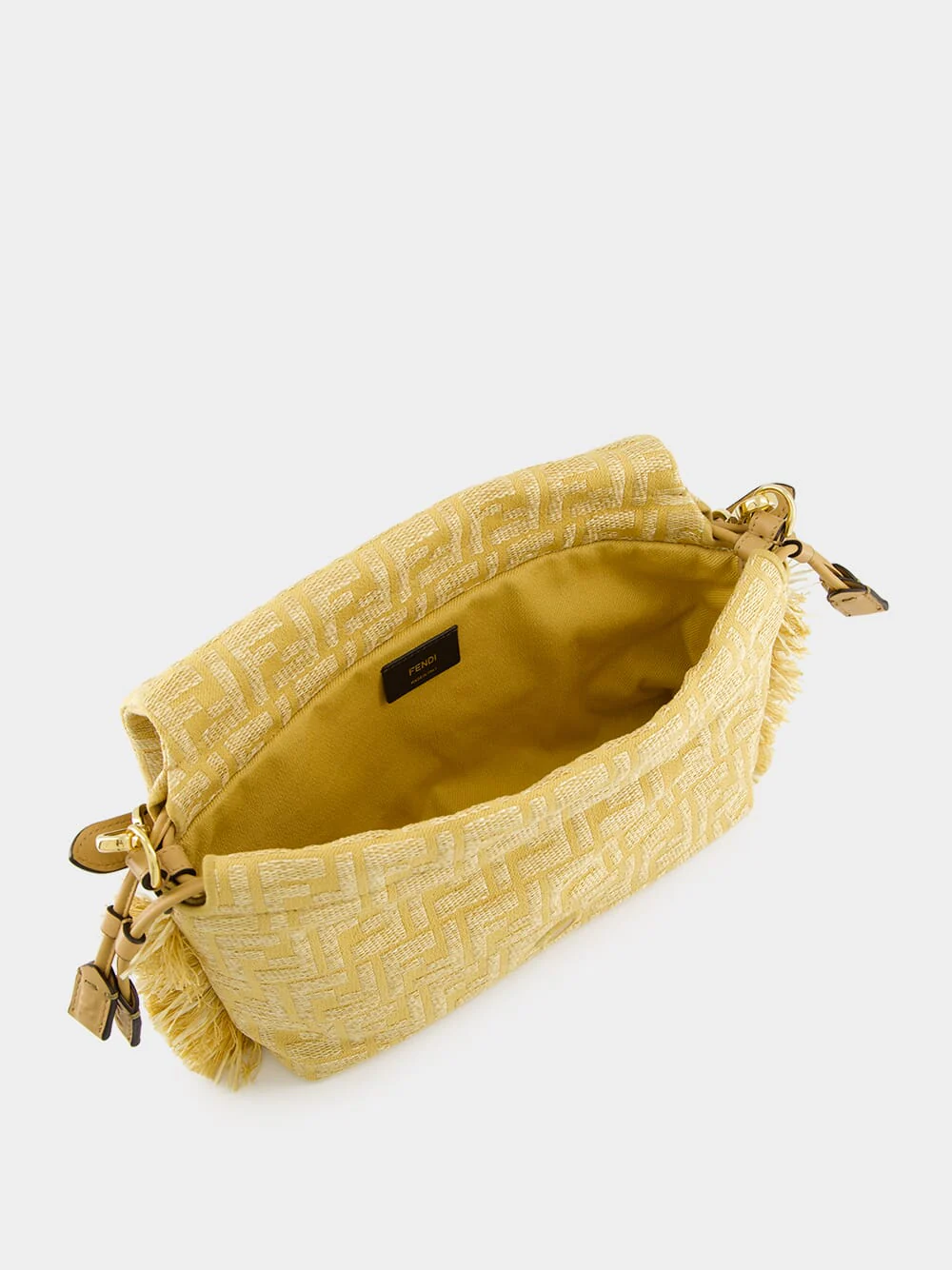 Beige Mamma Baguette Medium Bag - Image 6