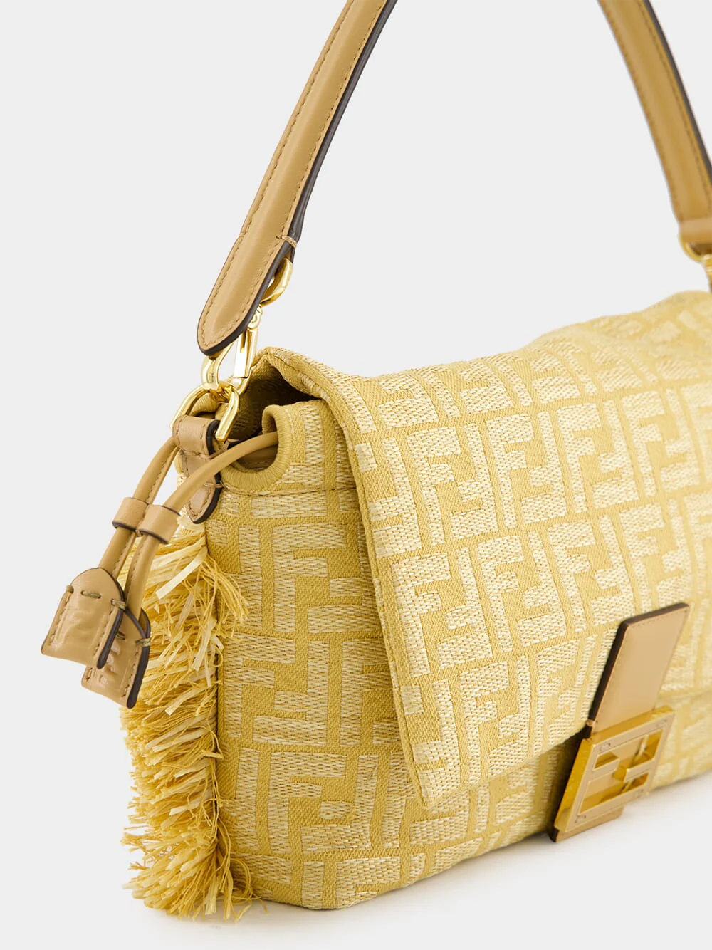 Beige Mamma Baguette Medium Bag - Image 7