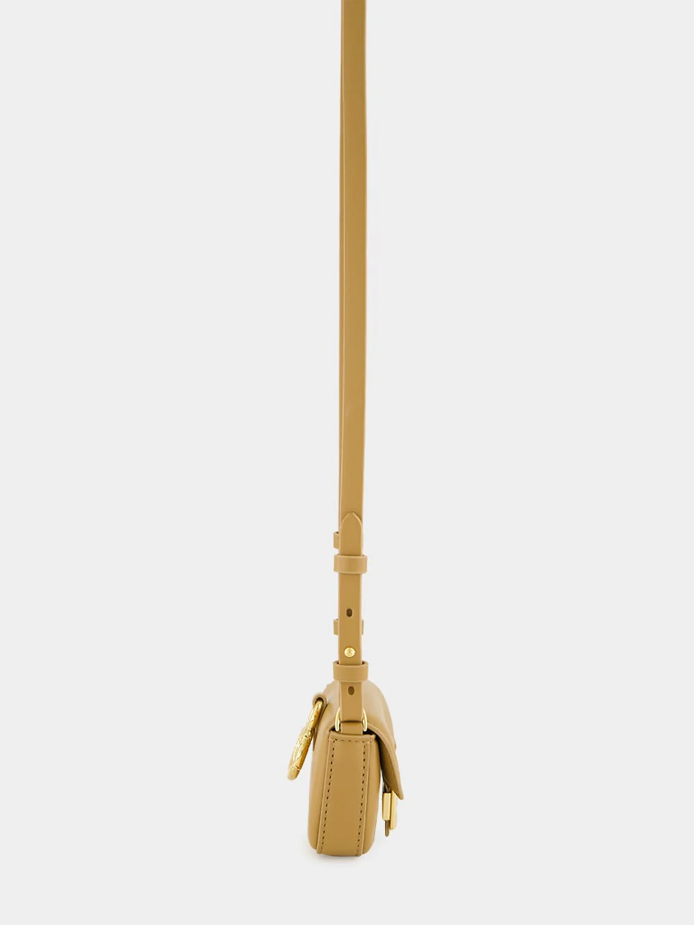 Beige Nano Baguette Charm in Nappa Leather - Image 4