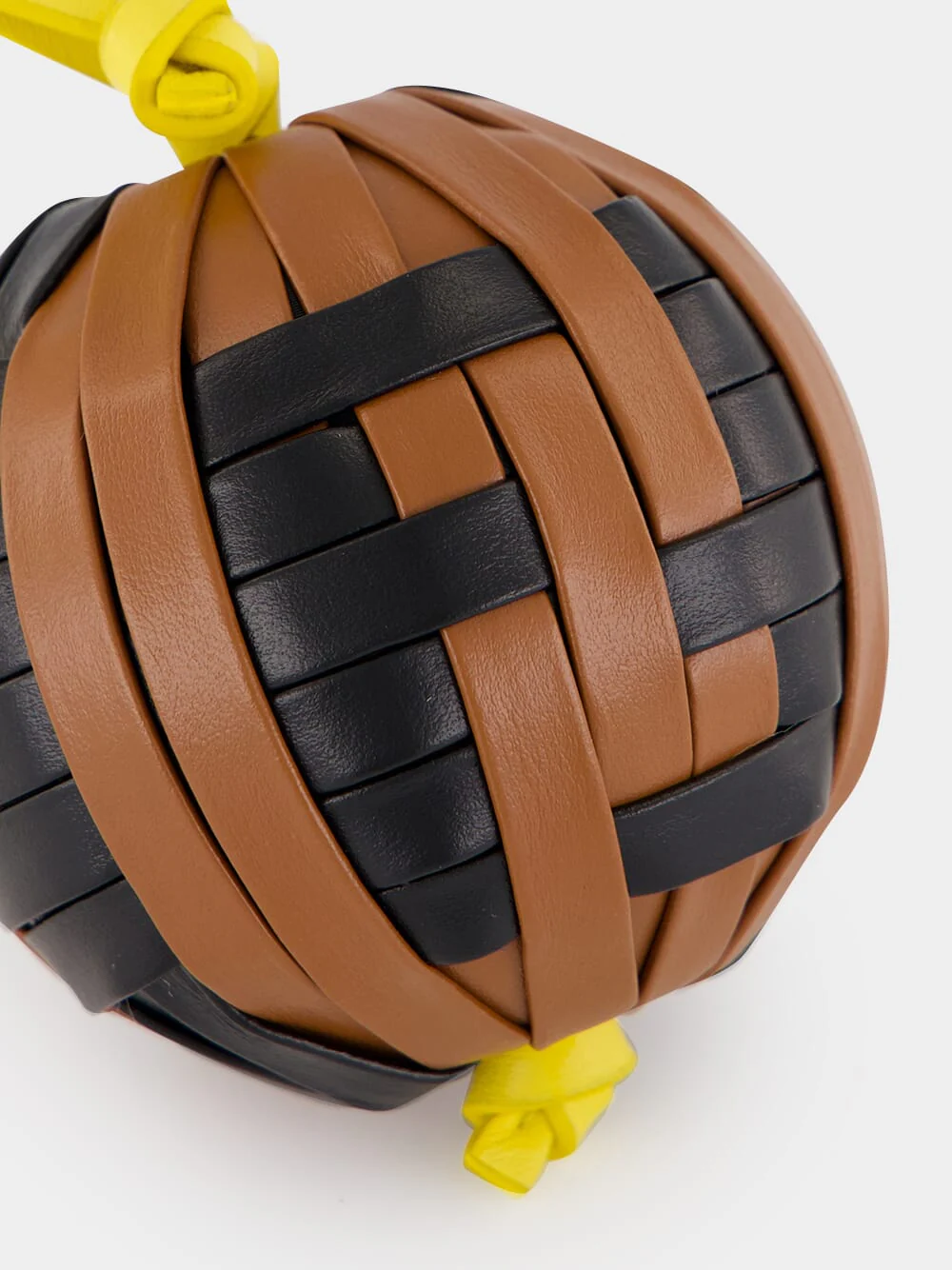Black and Brown FF Sphera Leather Charm - Image 4