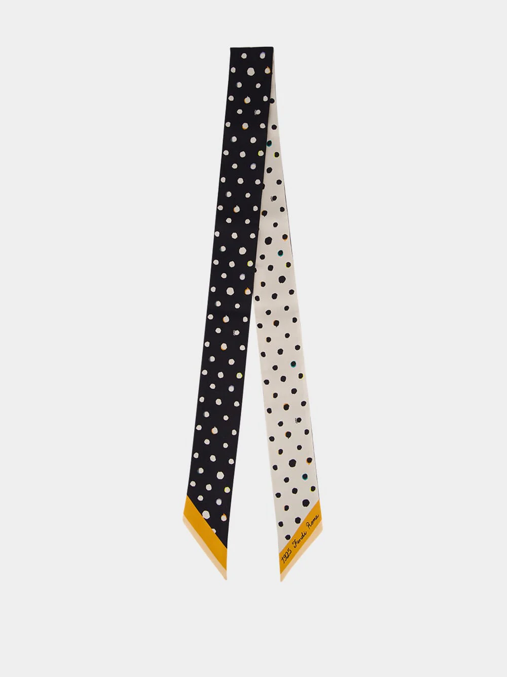 Black and White Falena Dots Silk Wrappy