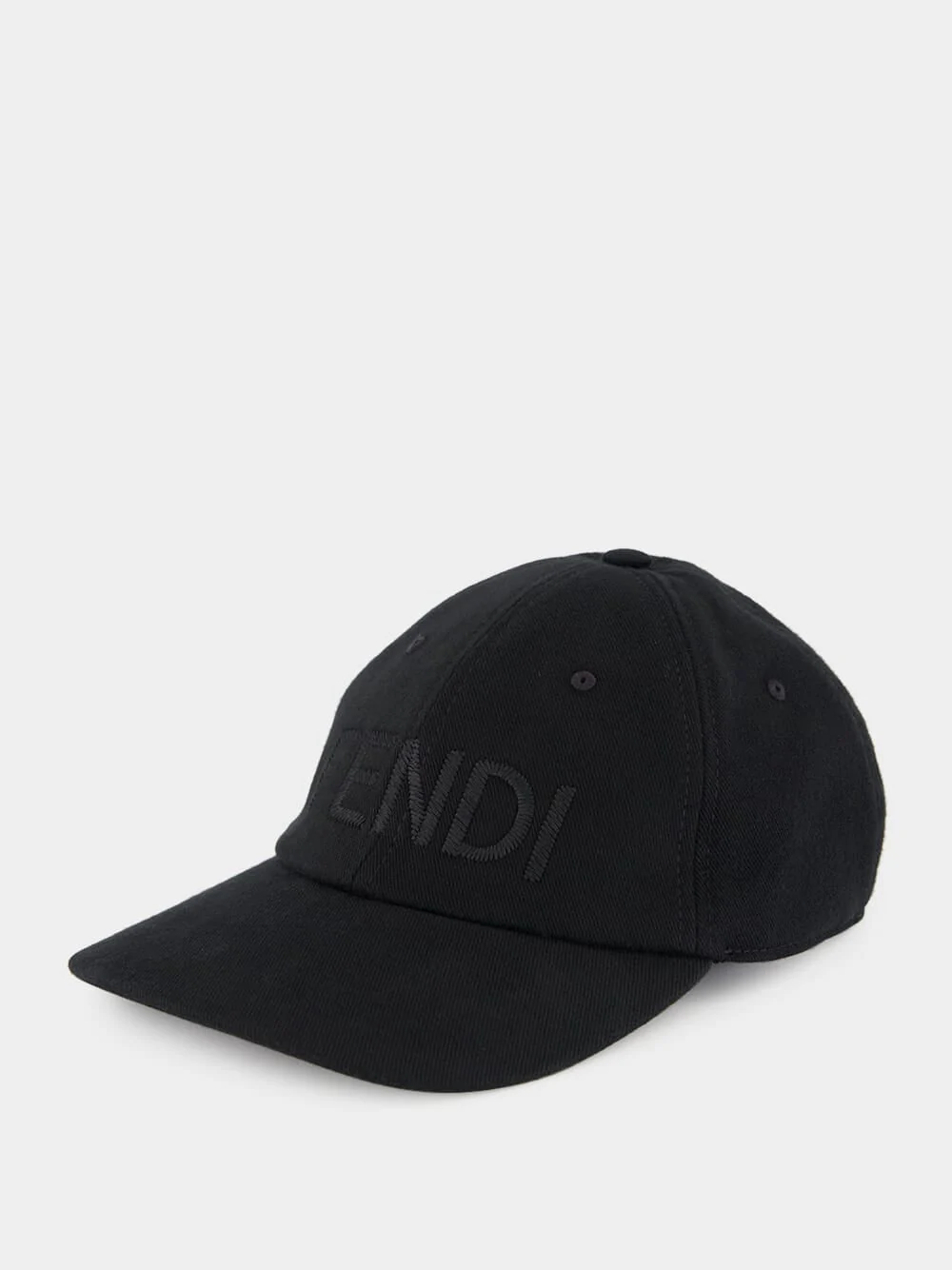 Black Cotton Baseball Cap - Image 5