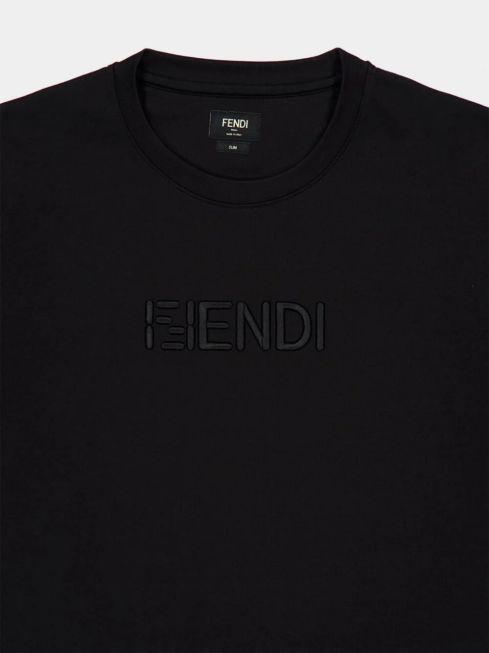 Black Cotton FF Selleria Logo T-Shirt - Image 3