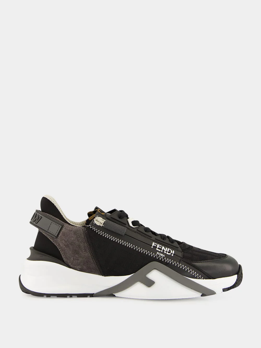 Black Fendi Flow Jacquard Trainers