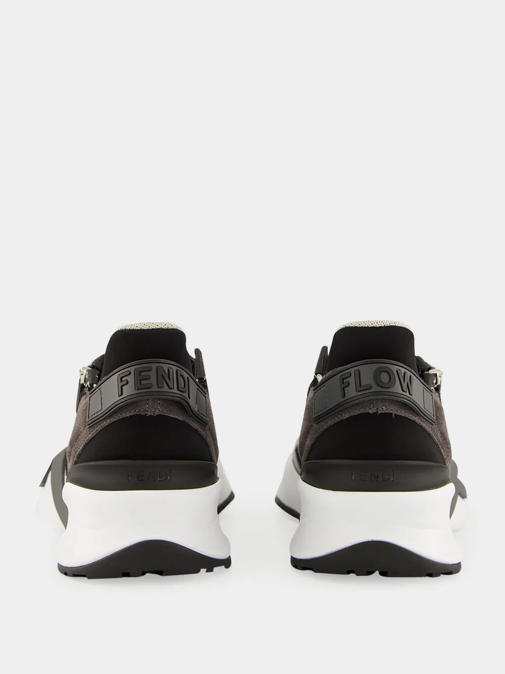 Black Fendi Flow Jacquard Trainers - Image 5