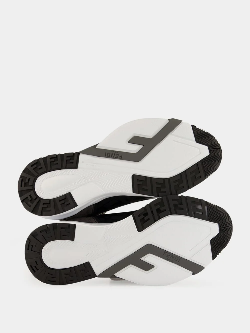 Black Fendi Flow Jacquard Trainers - Image 6