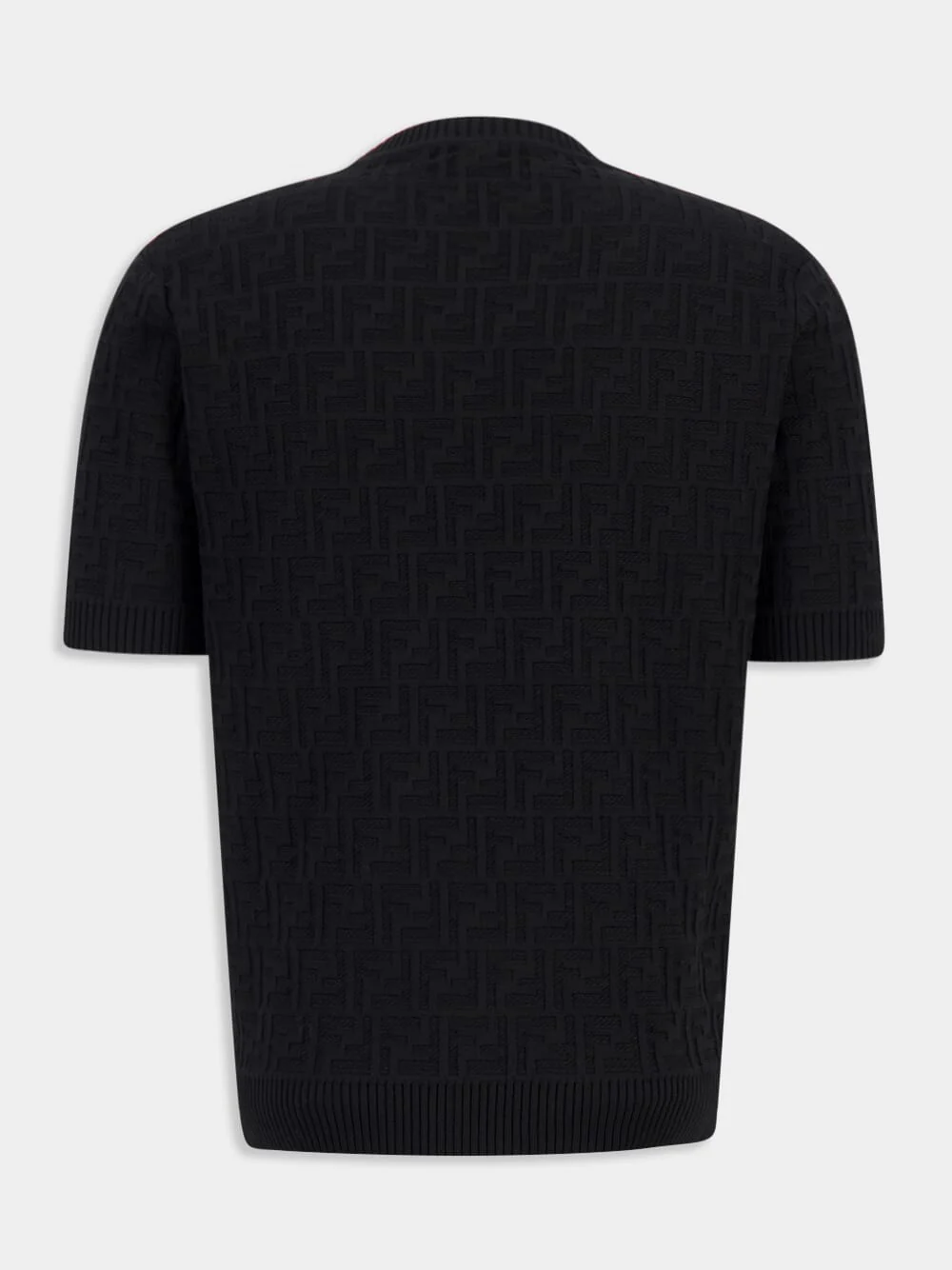 Black FF Cotton Short-Sleeve Pullover - Image 2