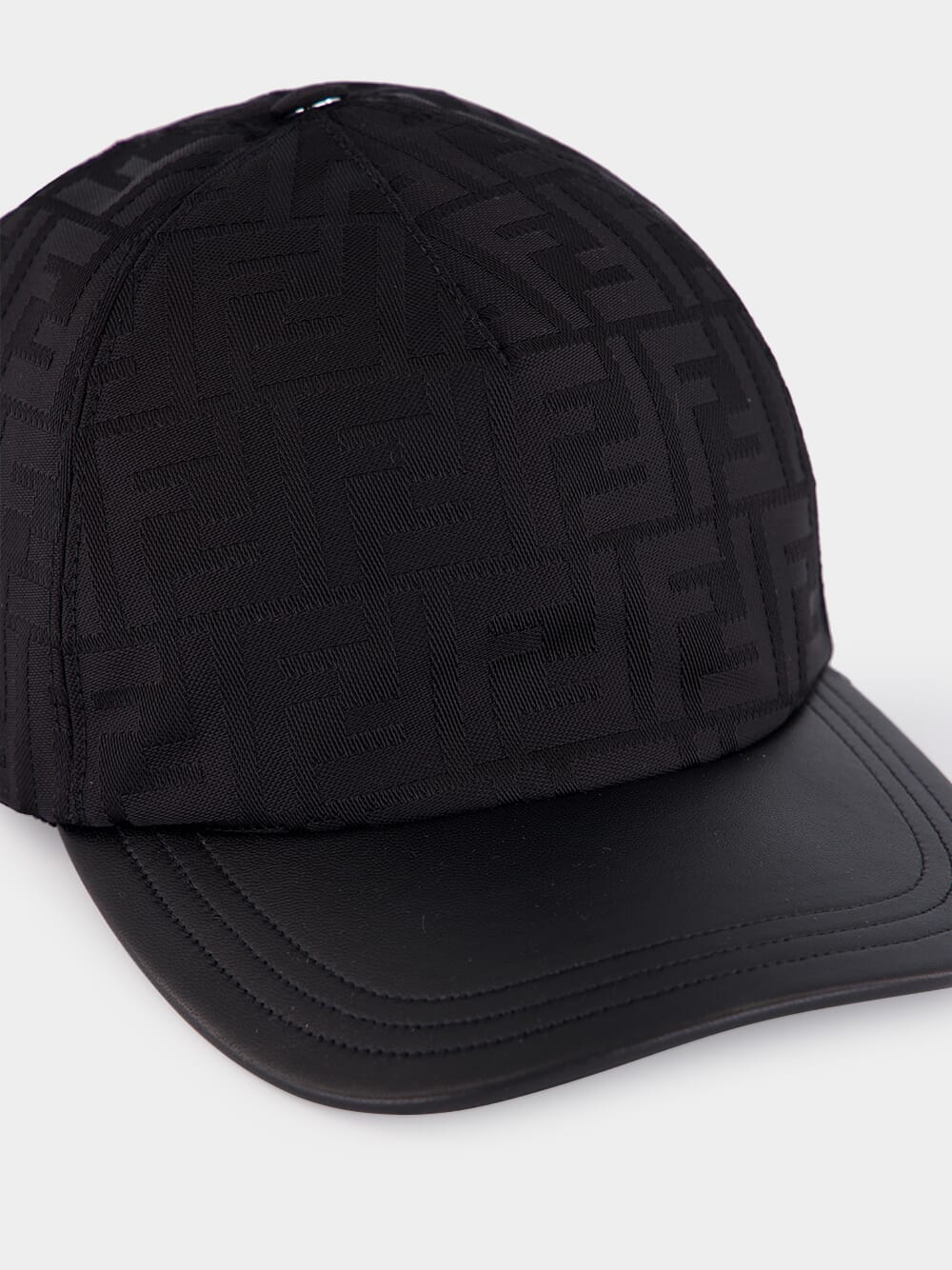 Black FF Jacquard Baseball Cap - Image 3