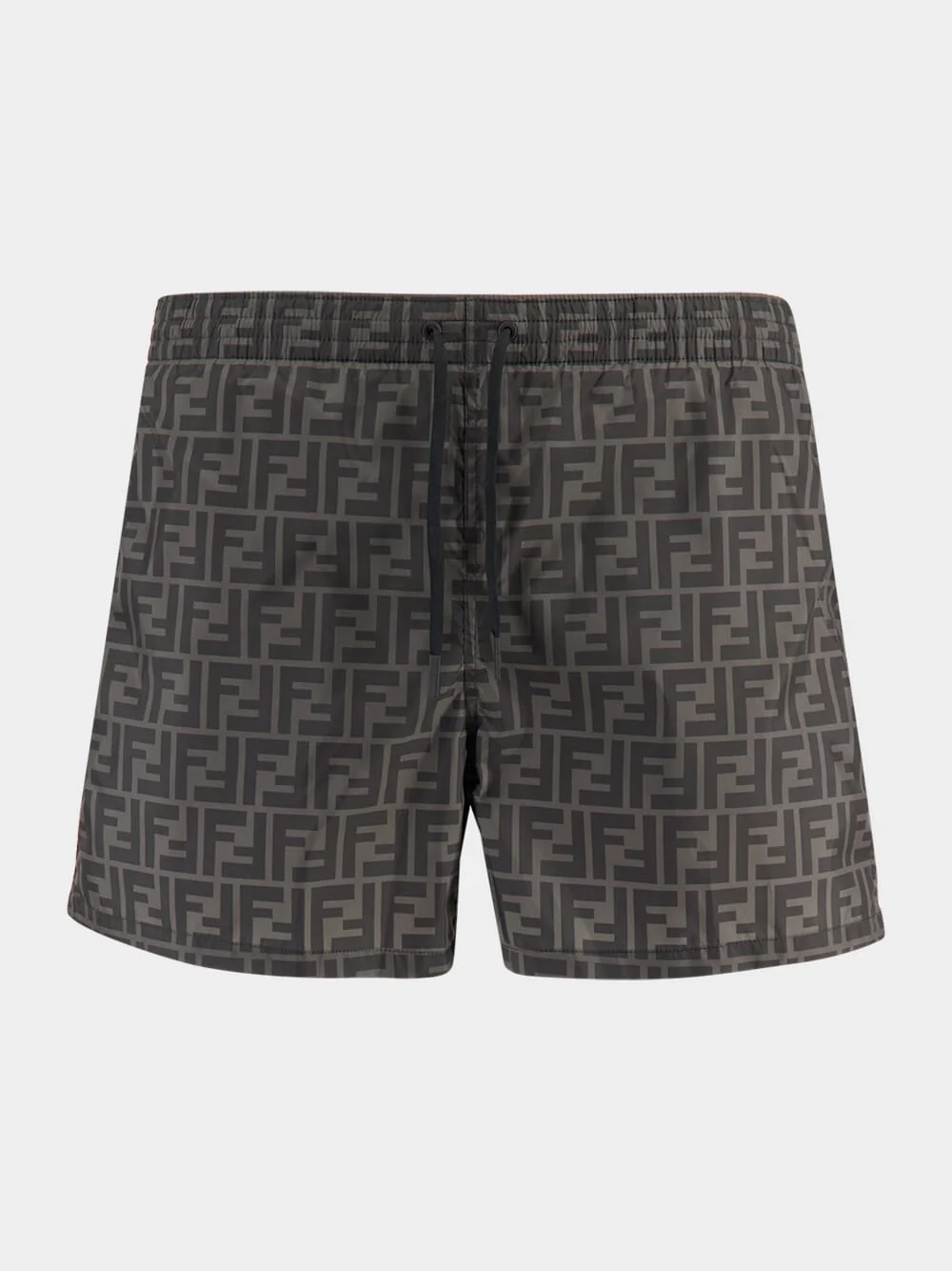 Black FF Monogram Swim Shorts