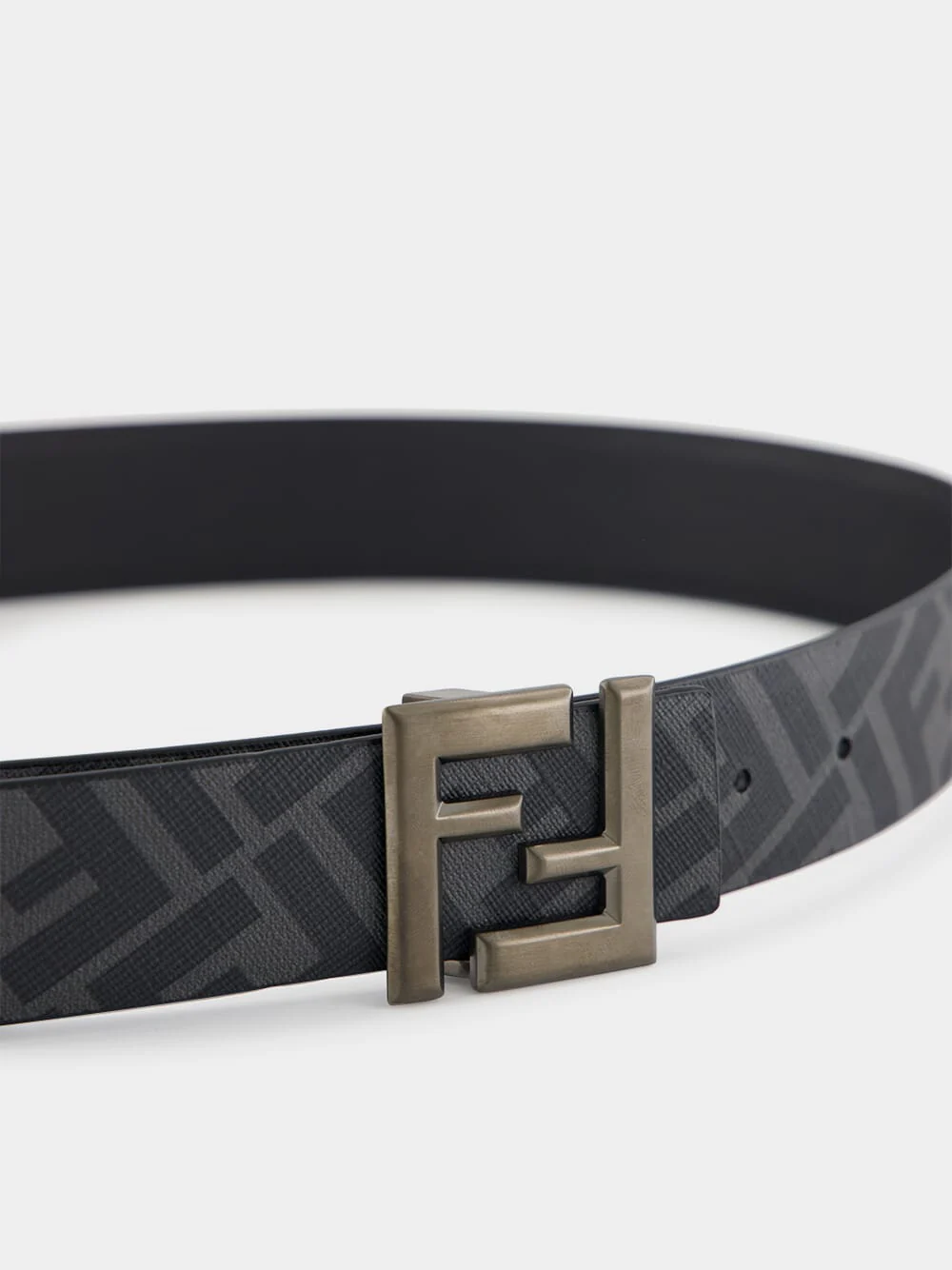 Black FF Squared Reversible Belt - Image 4