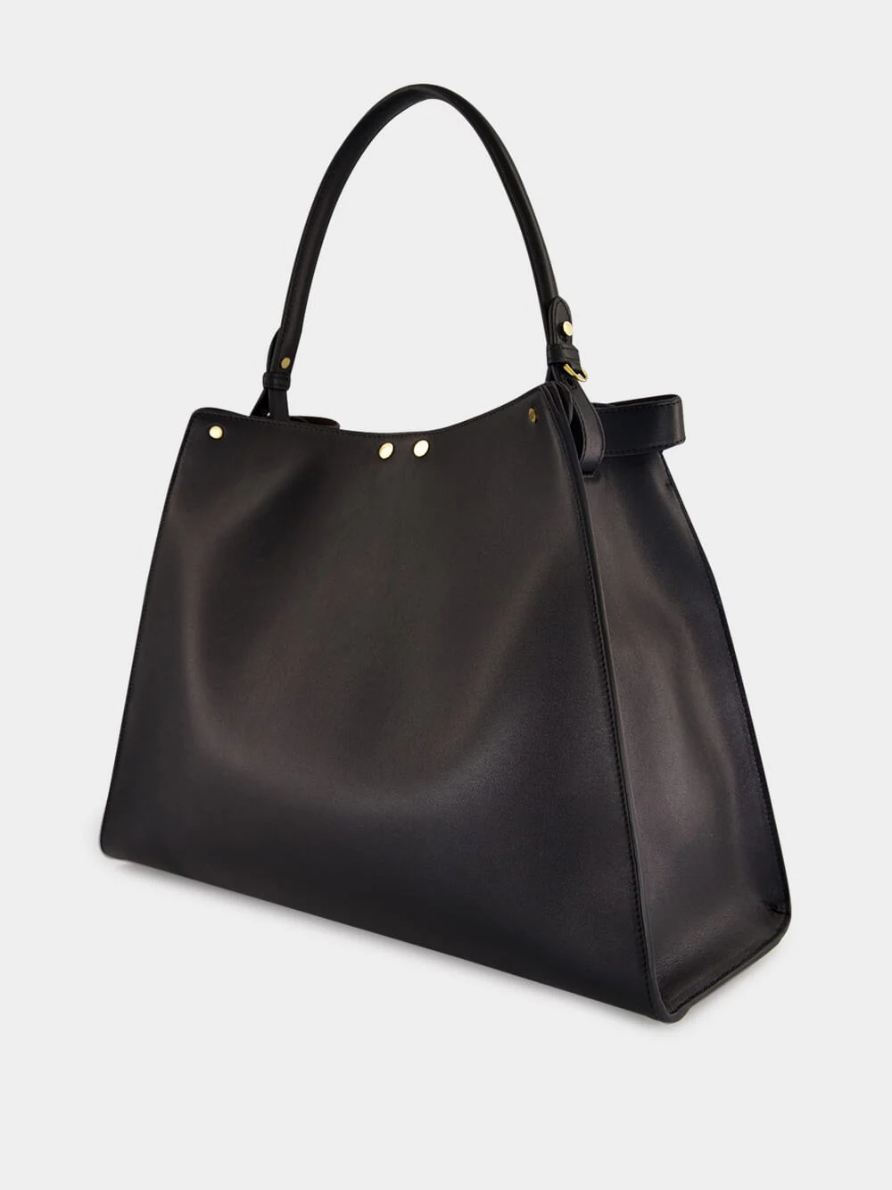 Black Large Leather Way Bag - Image 5