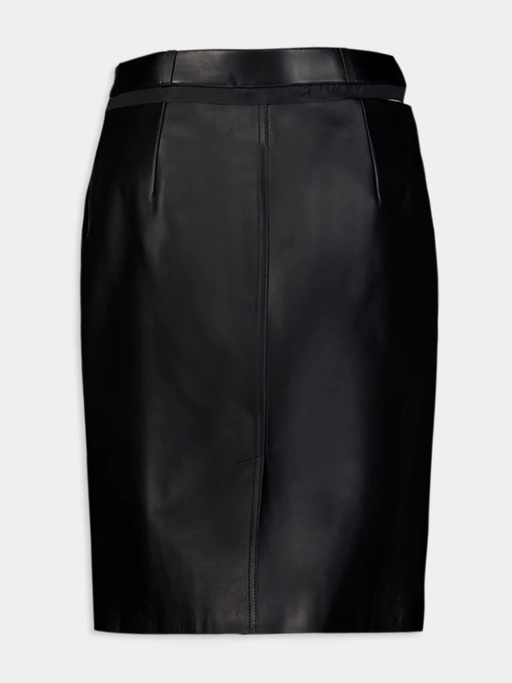Black Leather Skirt - Image 2