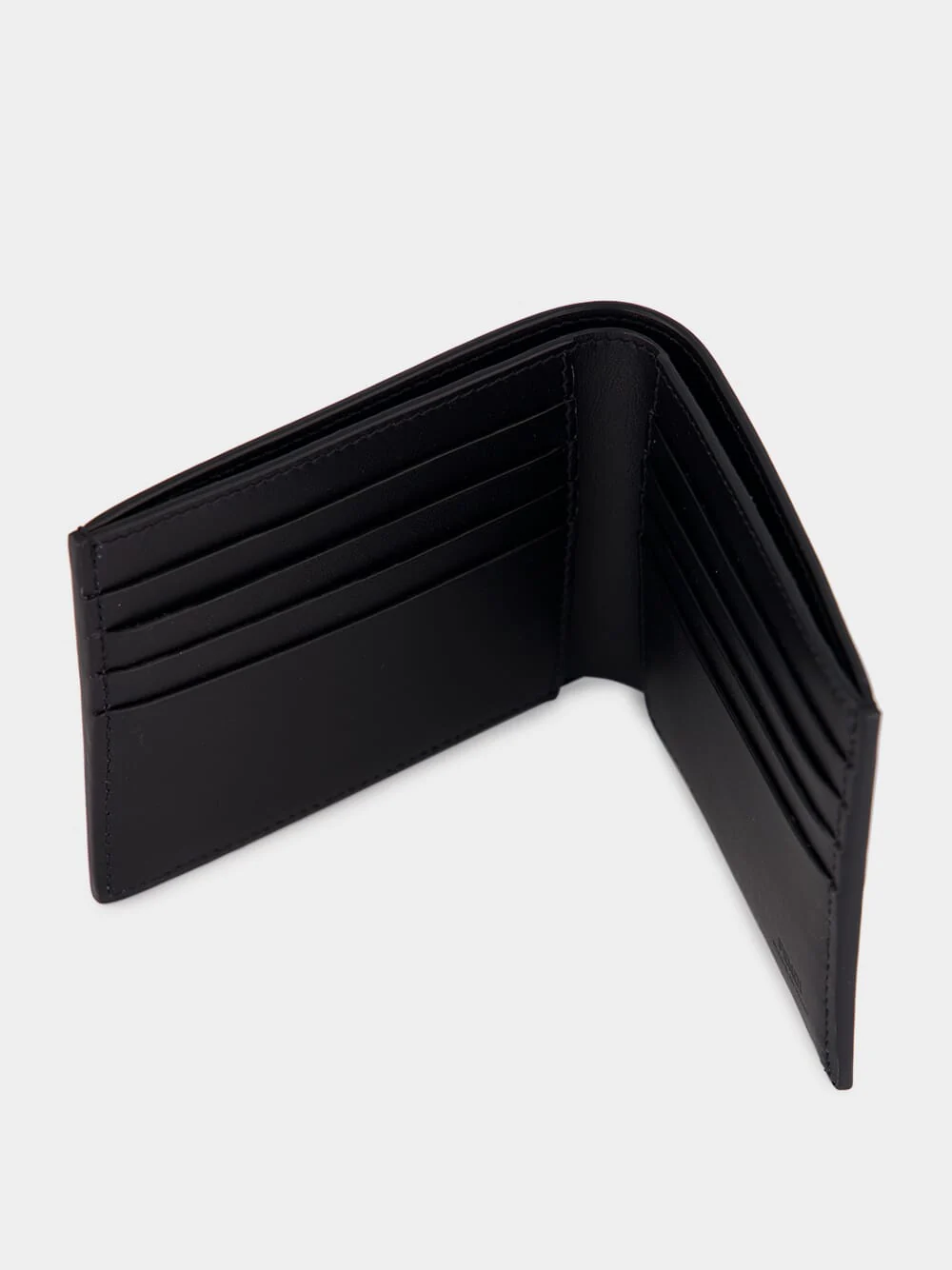 Black Leather Squared FF Wallet - Image 3