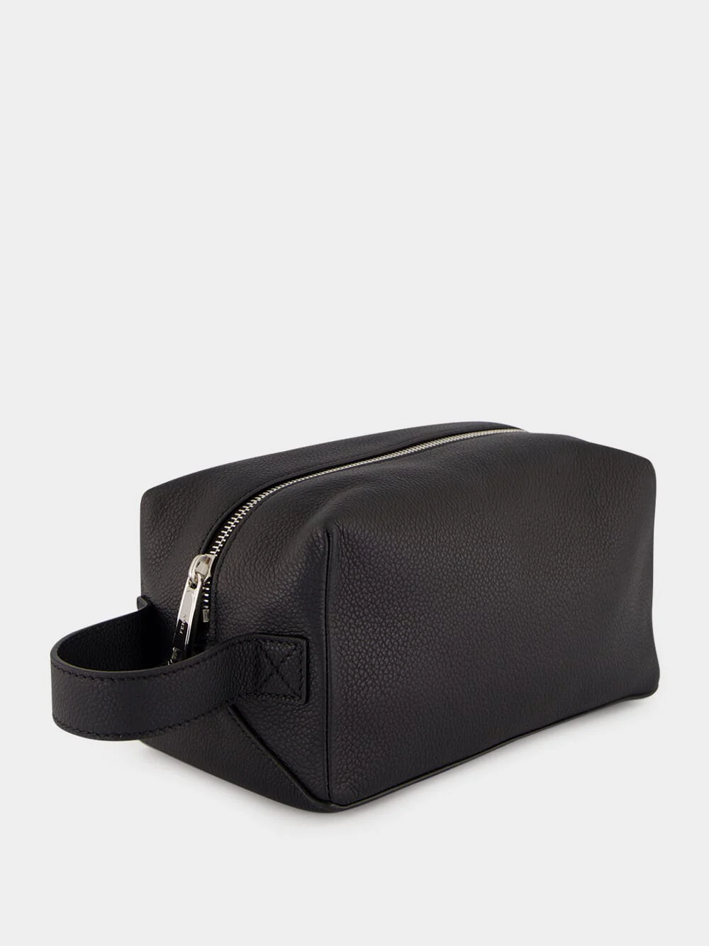 Black Leather Toiletry Case - Image 2