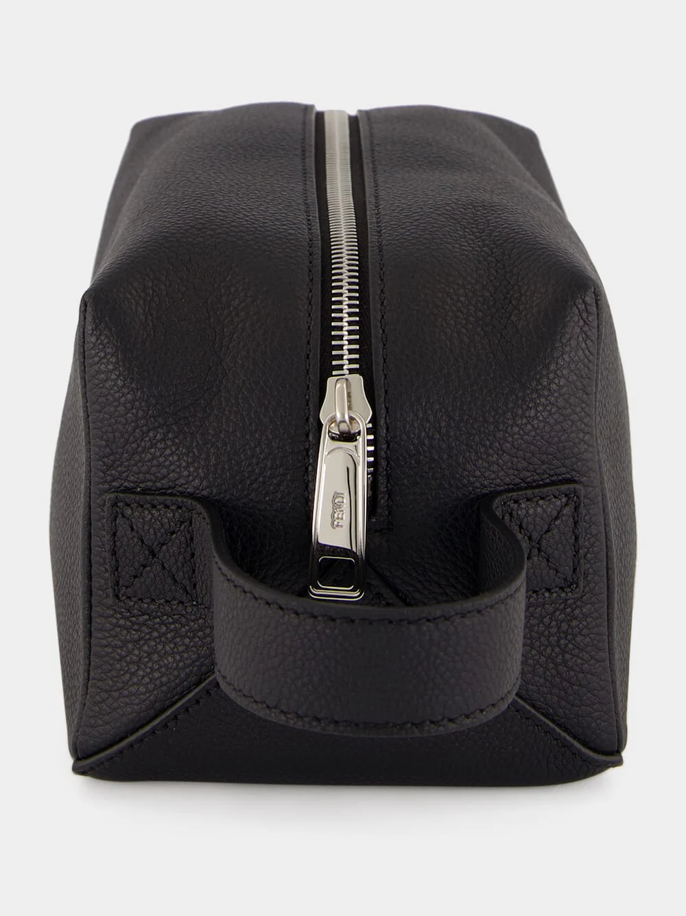 Black Leather Toiletry Case - Image 3