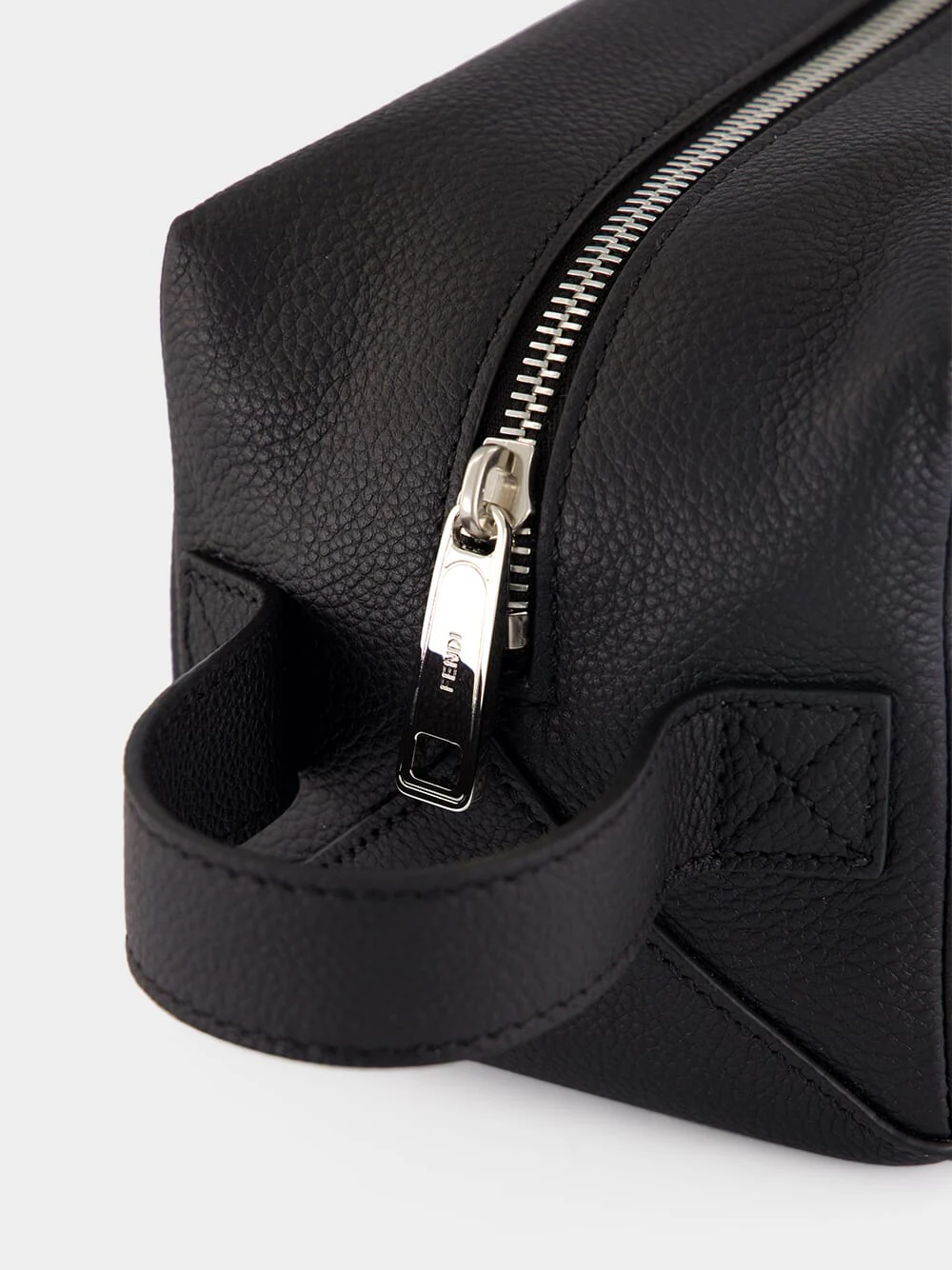 Black Leather Toiletry Case - Image 6