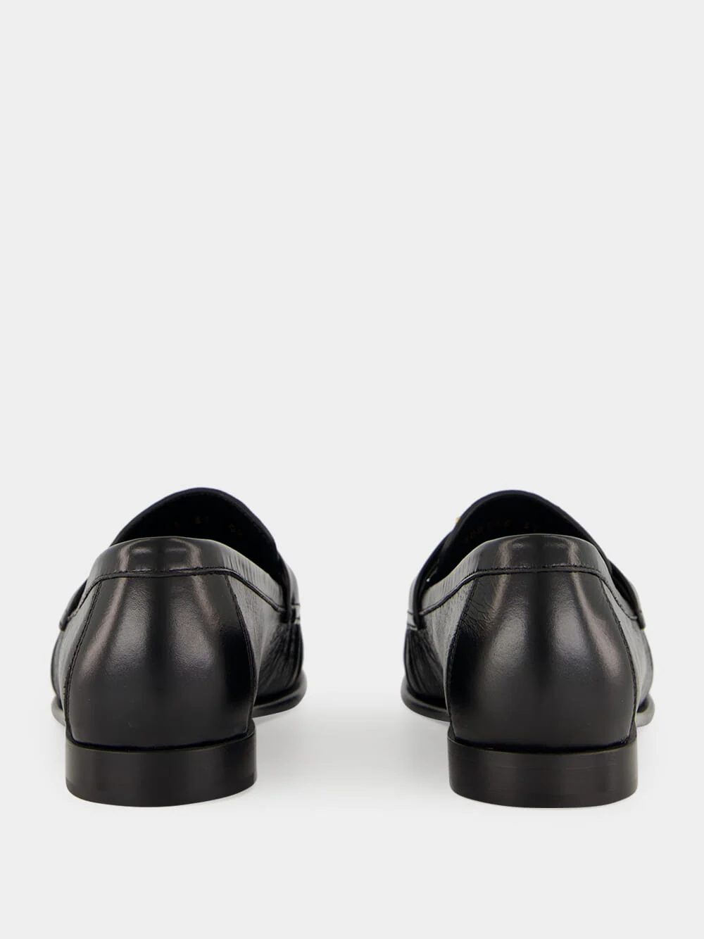 Black Nappa Leather Baguette Loafers - Image 5