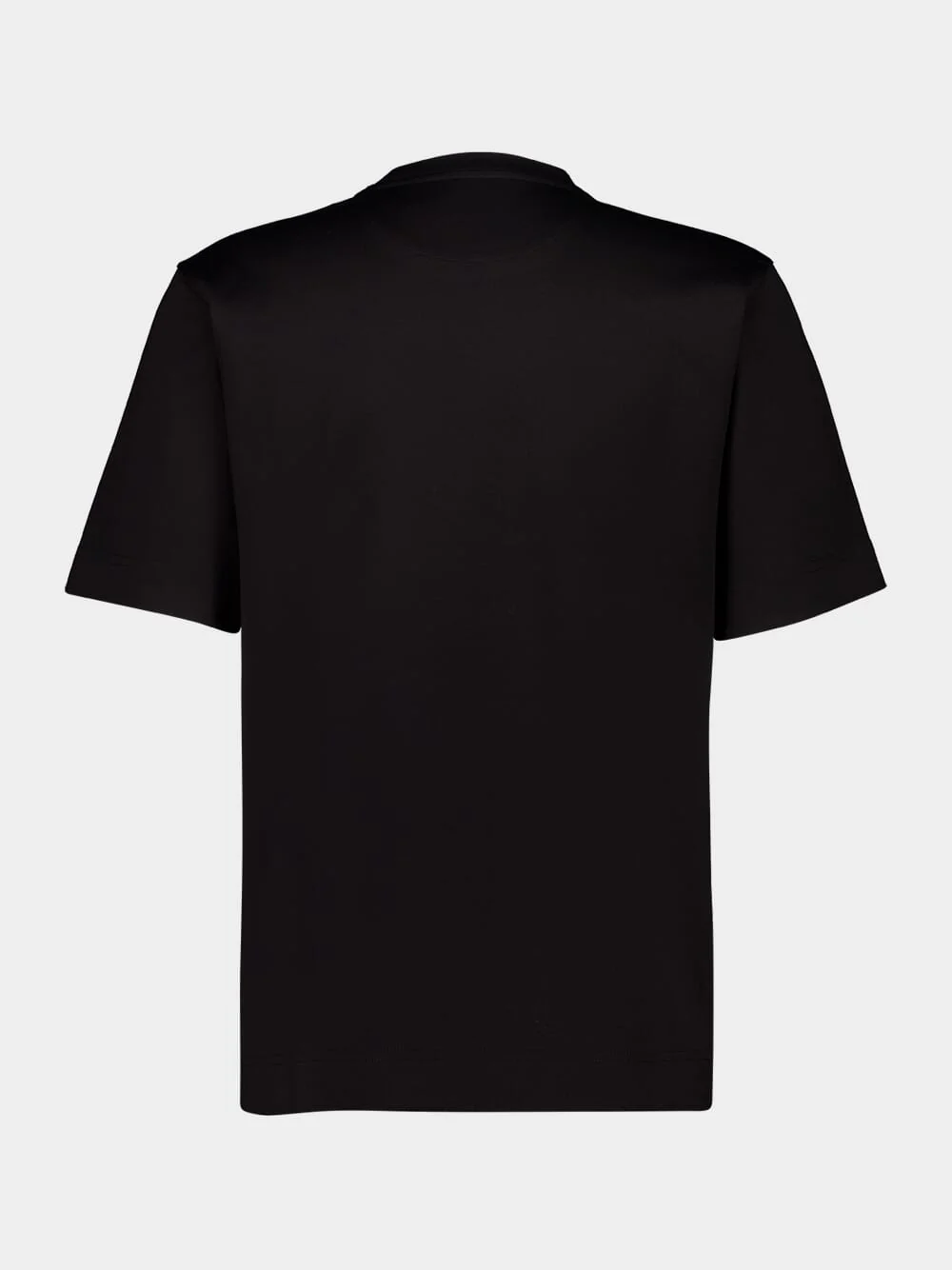 Black Oversized T-Shirt with FF Detail - Image 2