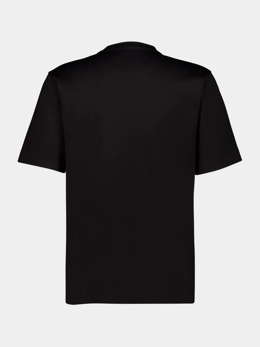 Black Oversized T-Shirt with FF Detail - Image 5