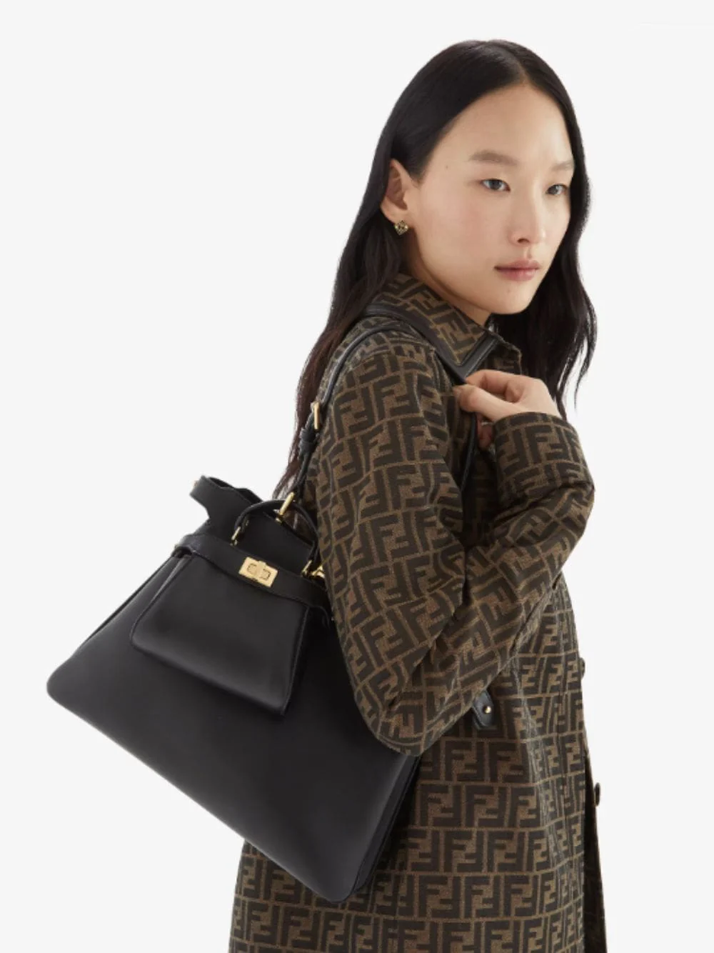 Black Peekaboo Soft Large Bag - Image 3