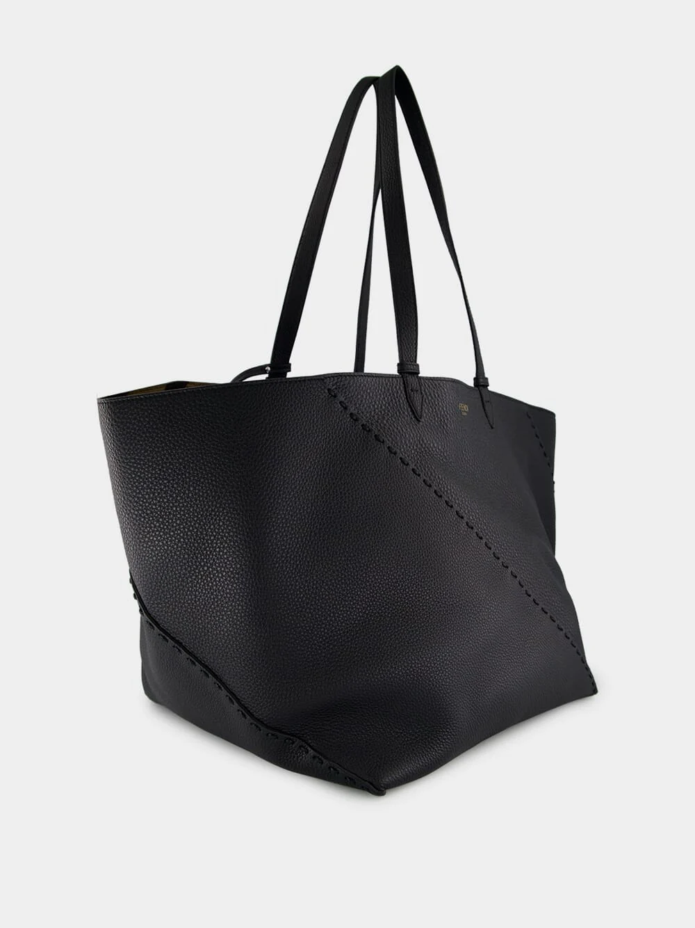 Black Selleria Diagonal Shopper Large - Image 3