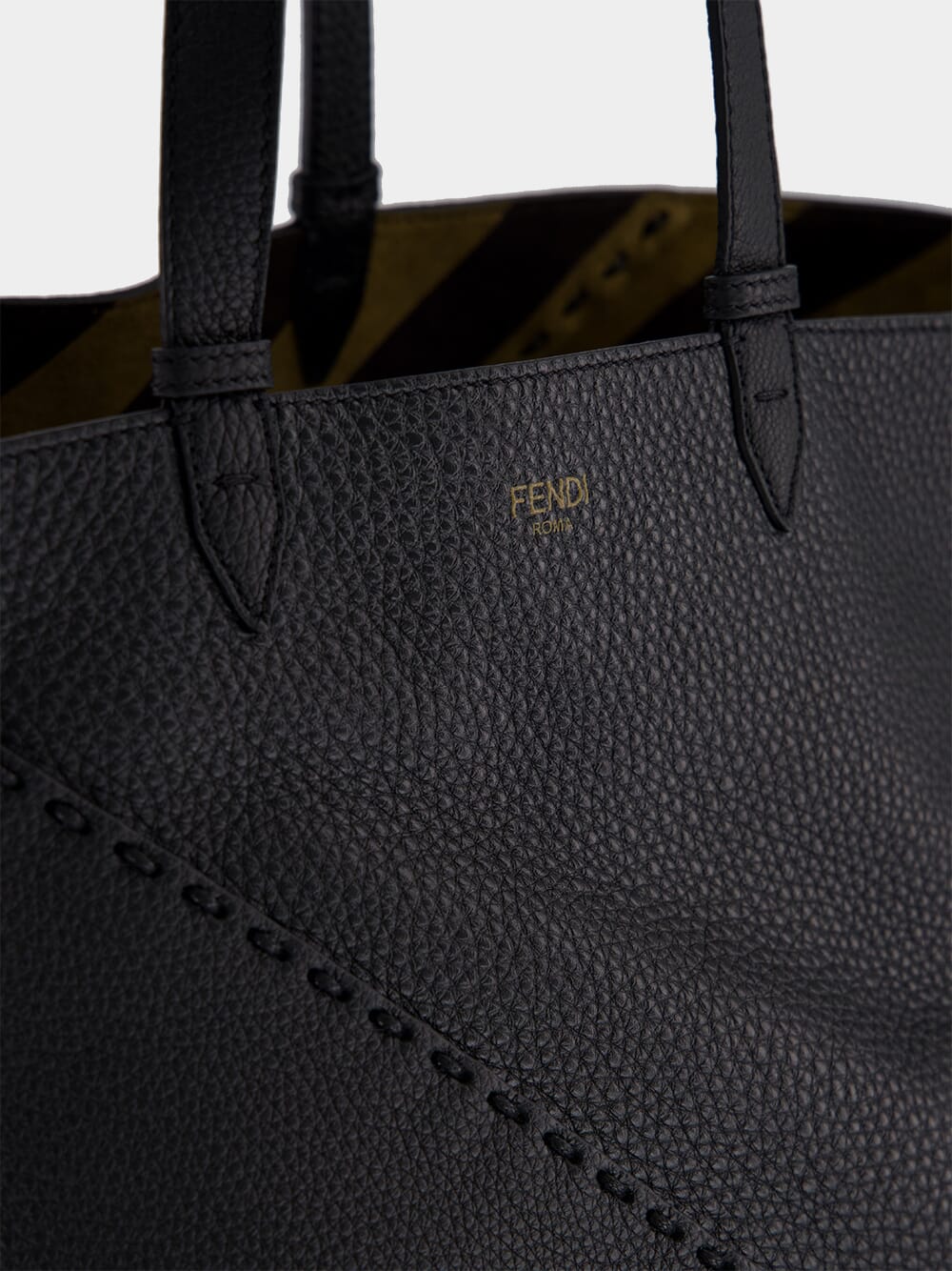 Black Selleria Diagonal Shopper Large - Image 7