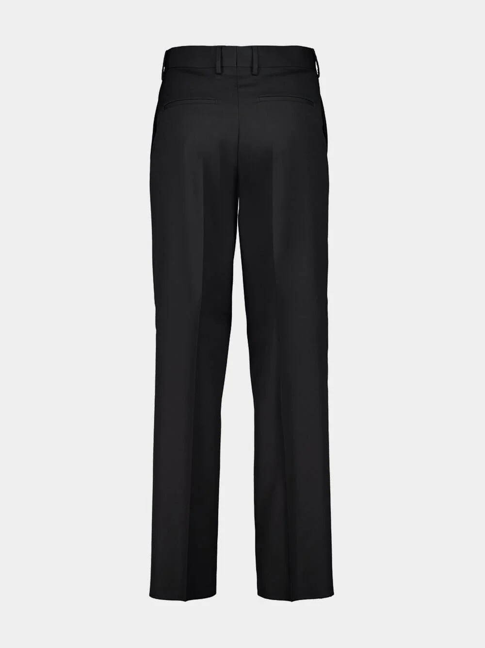 Black Wool Cigarette Trousers - Image 2