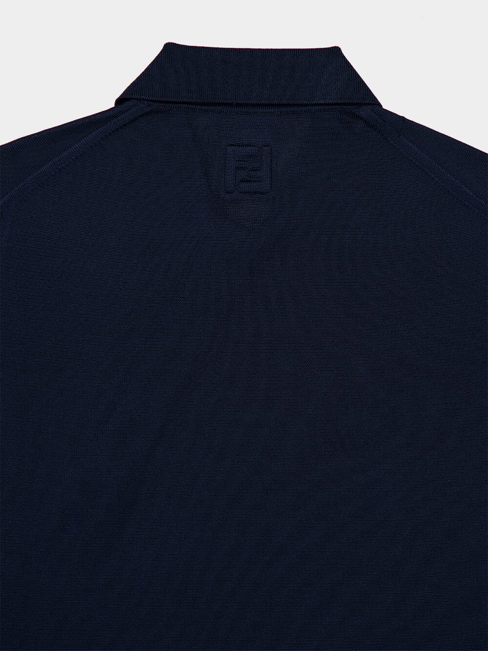 Blue Asymmetric Button Polo Shirt - Image 12