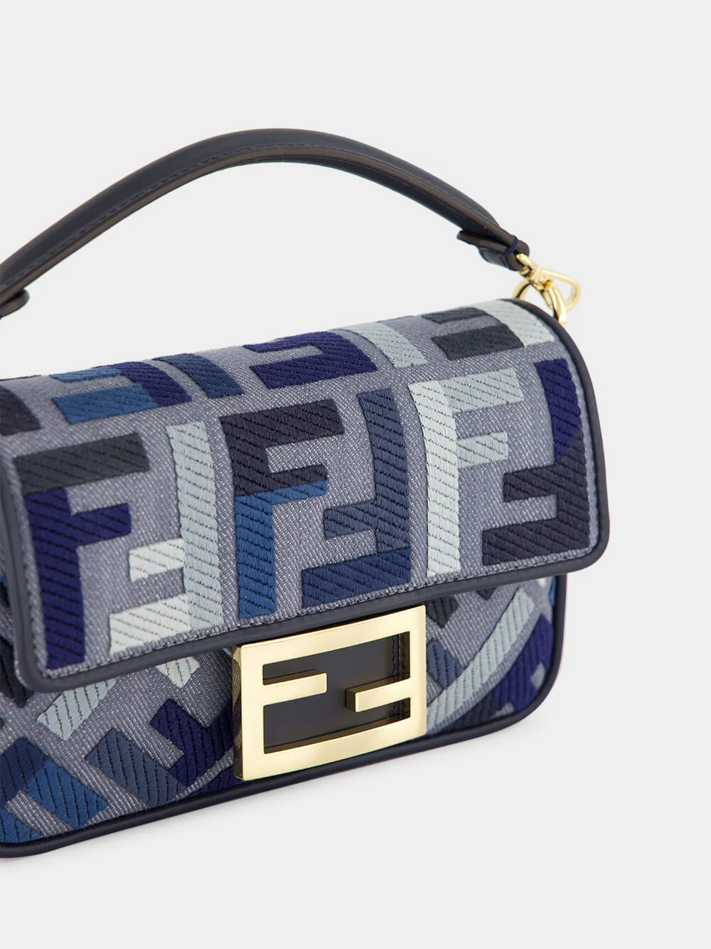 Blue Baguette Mini Bag - Image 9
