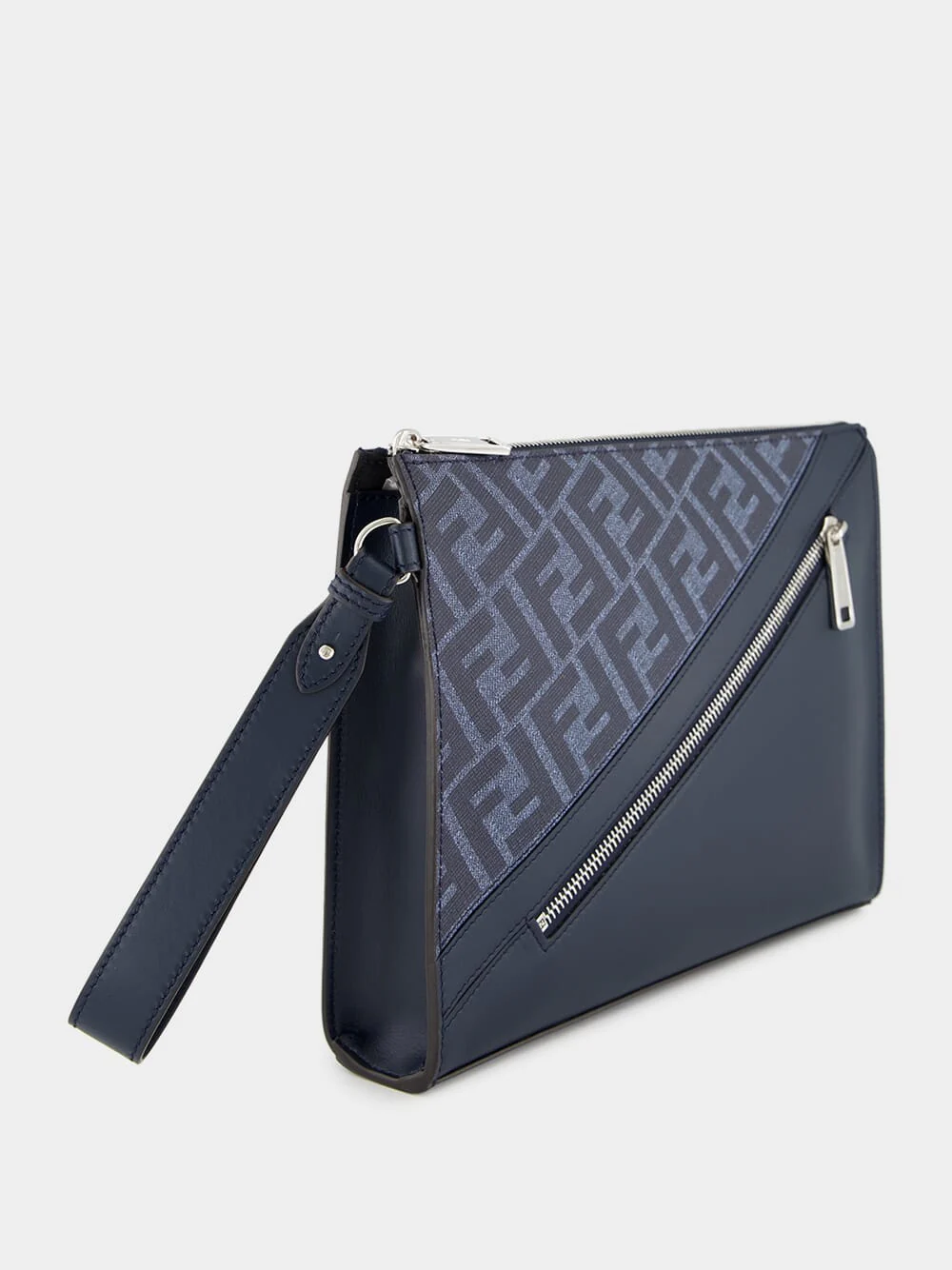 Blue Diagonal Flat Pouch - Image 2