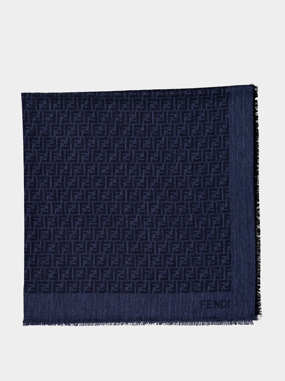 Blue FF Cotton Wool Shawl