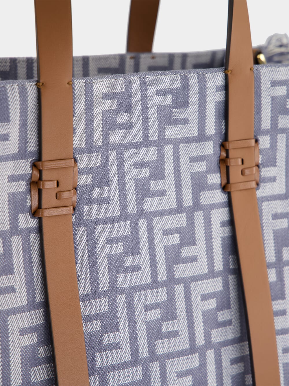 Blue FF Jacquard Summer Tote - Image 8