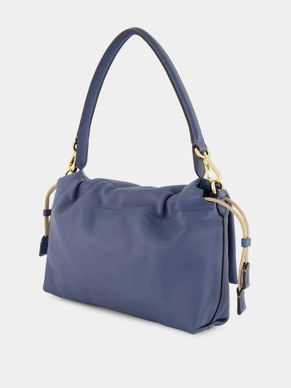 Blue Nappa Leather Mamma Baguette Bag - Image 5